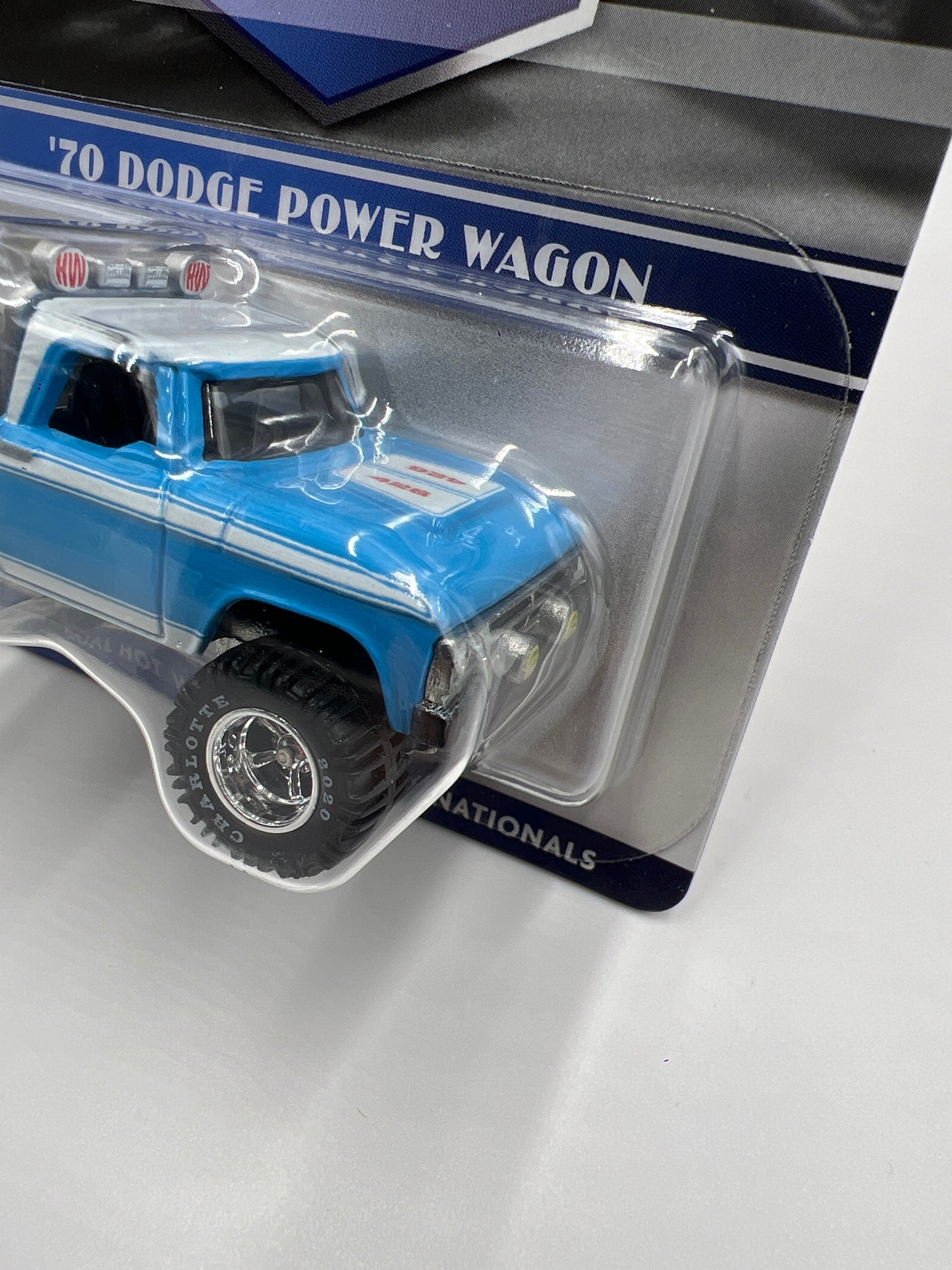 2020 Hot Wheels 20th Annual Collector Nationals 70 Dodge Power Wagon 2519/6000 Blue W/Protector