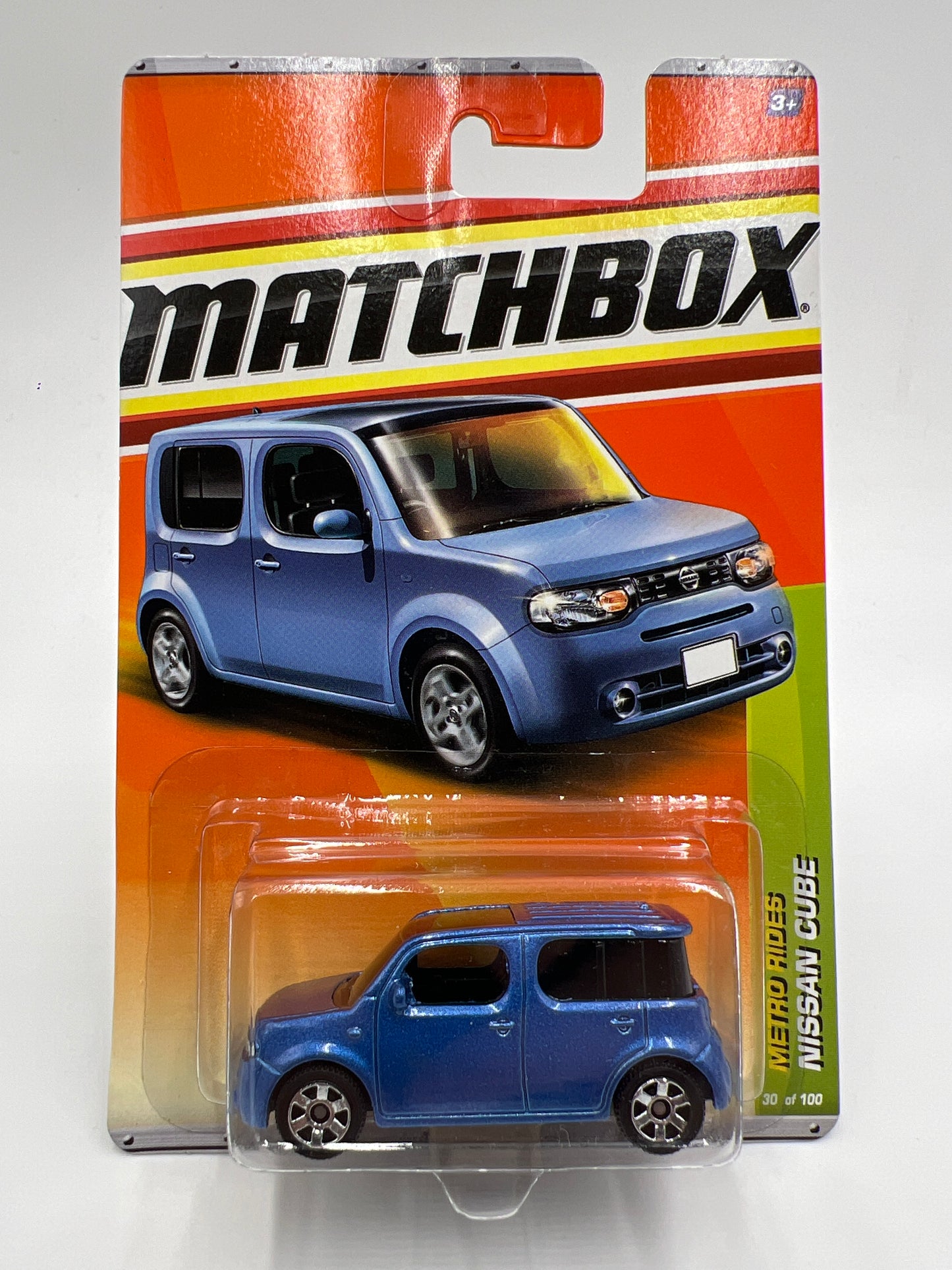 Matchbox Metro Rides #30 Nissan Cube Blue W/Protector