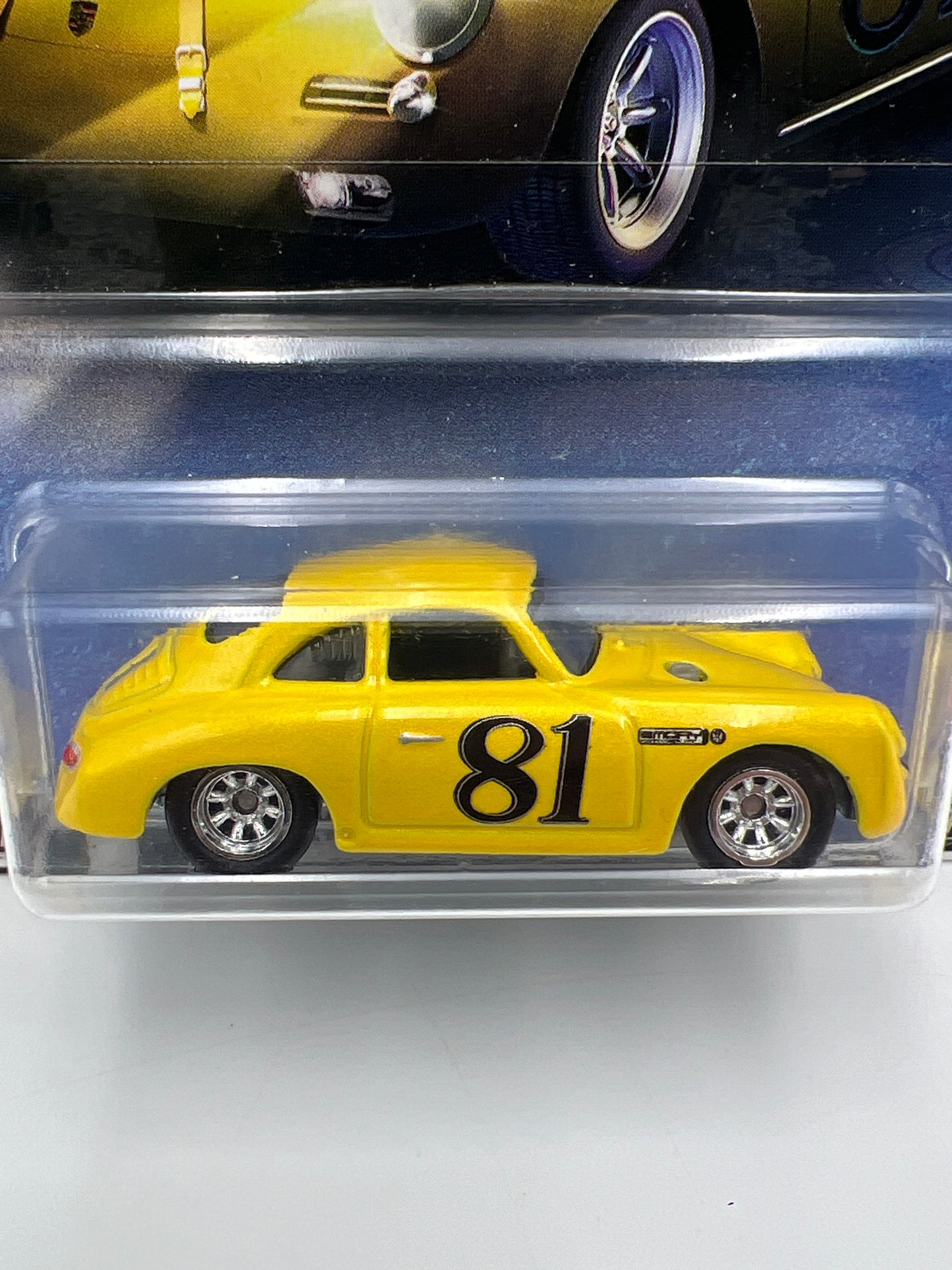 Hot Wheels Premium Boulevard #6 Porsche 356 Outlaw Yellow W/Protector