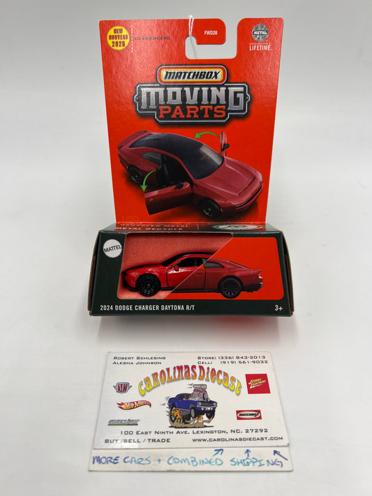 2025 Matchbox Moving Parts #1 2024 Dodge Charger Daytona R/T Red 164E