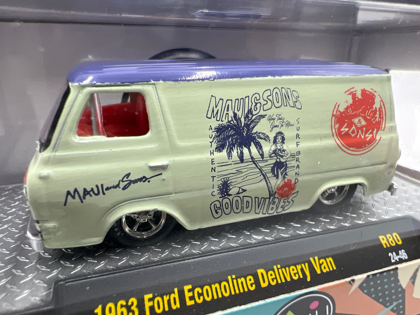 M2 Machines Maui & Sons 1963 Ford Econoline Delivery Van R80