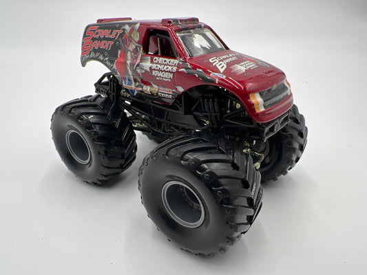 Hot Wheels 1:64 Monster Jam Small Wheel/Metal Base Scarlet Bandit Loose