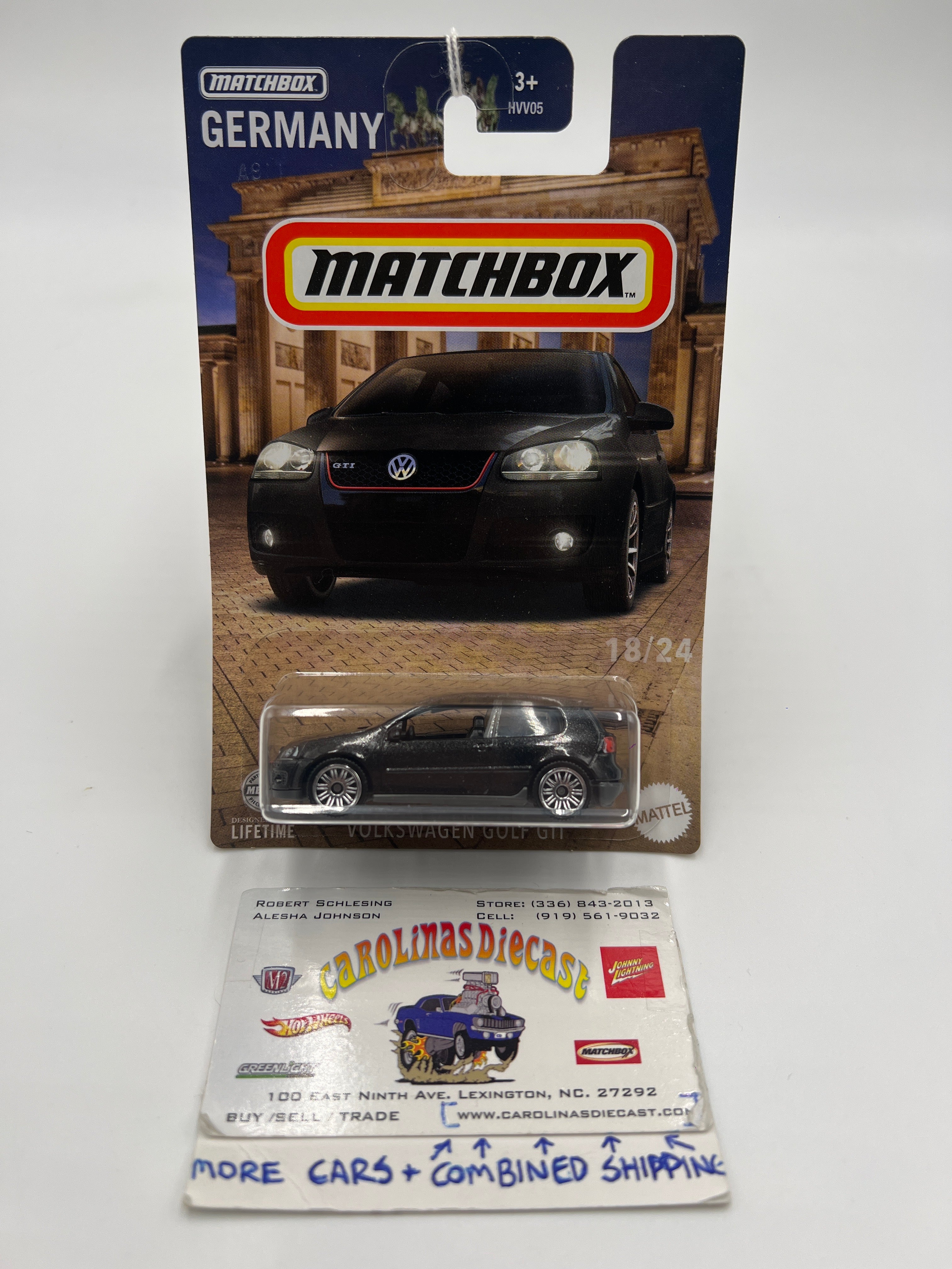 2024 Matchbox Germany #18 Volkswagen Golf GTI Black 161A