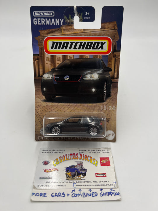 2024 Matchbox Germany #18 Volkswagen Golf GTI Black 161A