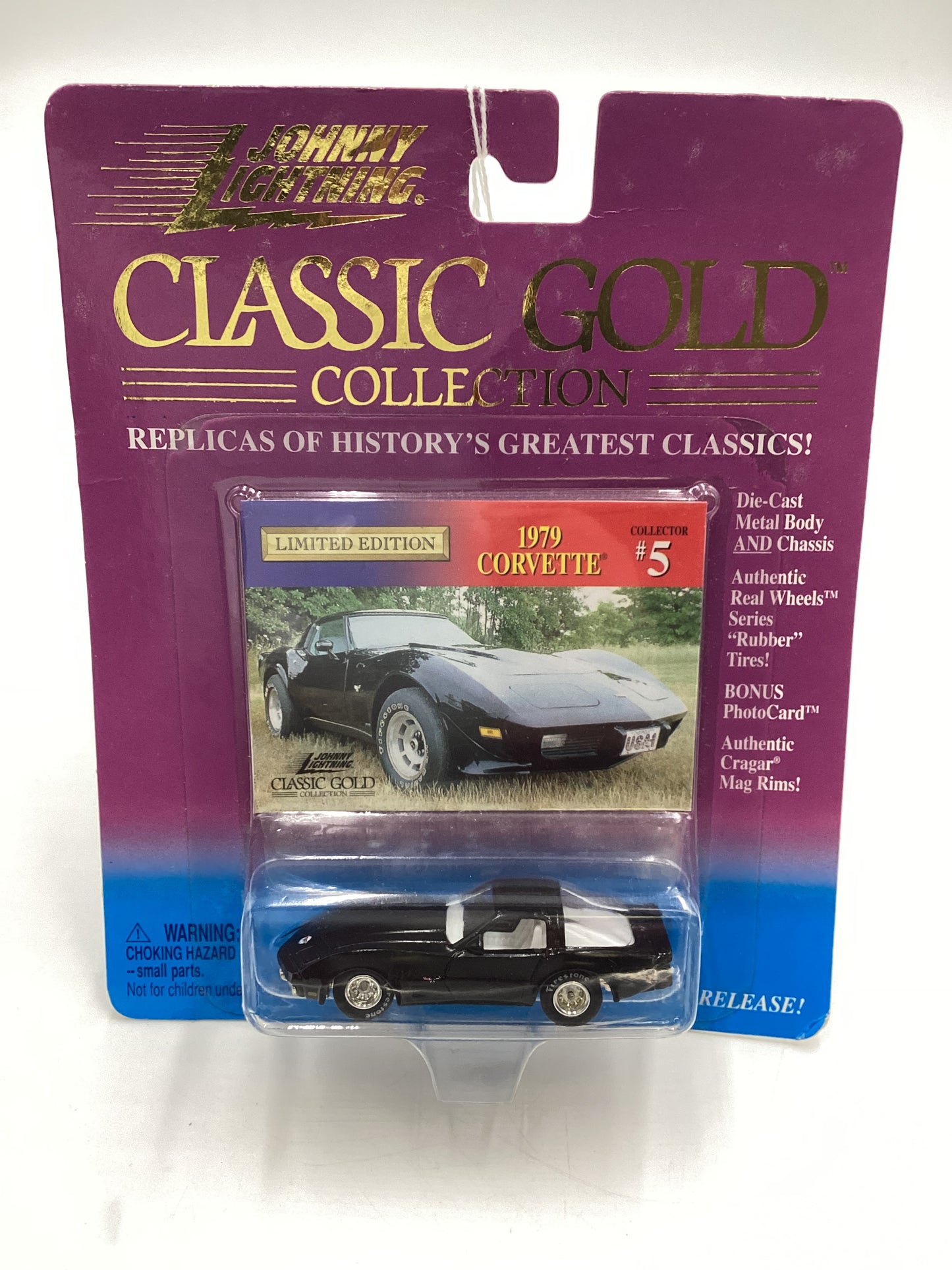 Johnny Lightning Classic Gold Collection #5 1979 Corvette Black