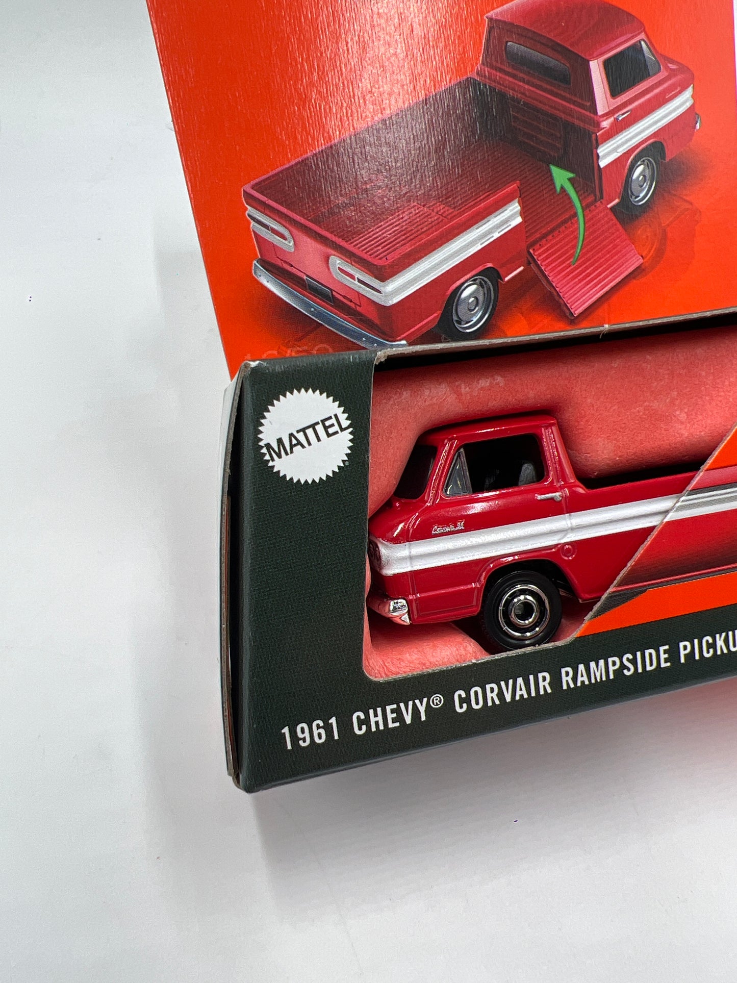 2025 Matchbox Moving Parts #16 1961 Chevy Corvair Rampside Pickup Red 167G