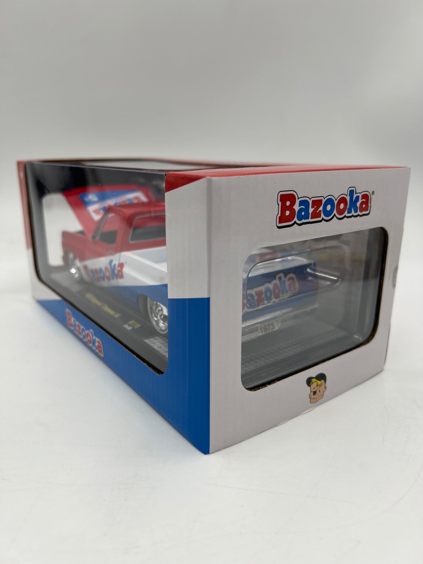 M2 Machines 1/24 Bazooka 1973 Chevrolet Cheyenne 10 Red/White/Blue R119