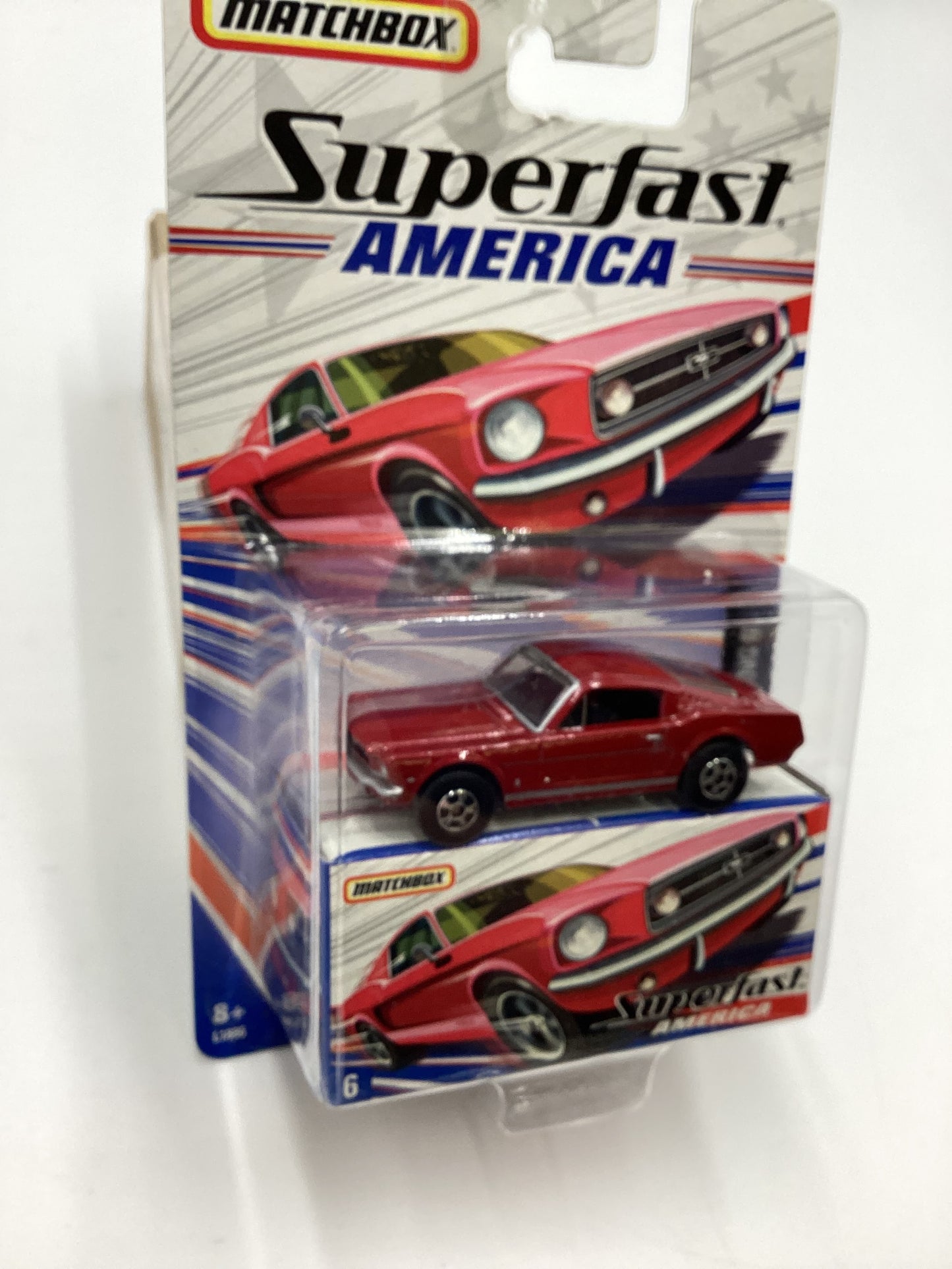 Matchbox Superfast America #6 1965 Ford Mustang GT Red 173C