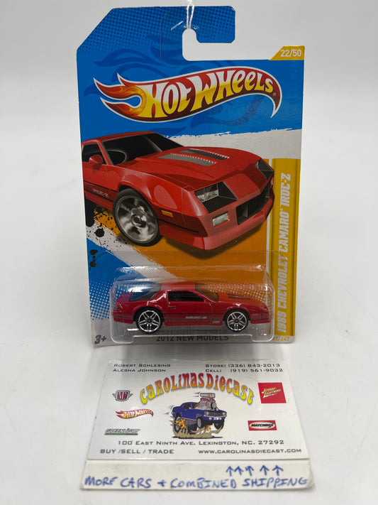 2012 Hot Wheels New Models #22 1985 Chevrolet Camaro IROC-Z Red *Bad Blister* 13B