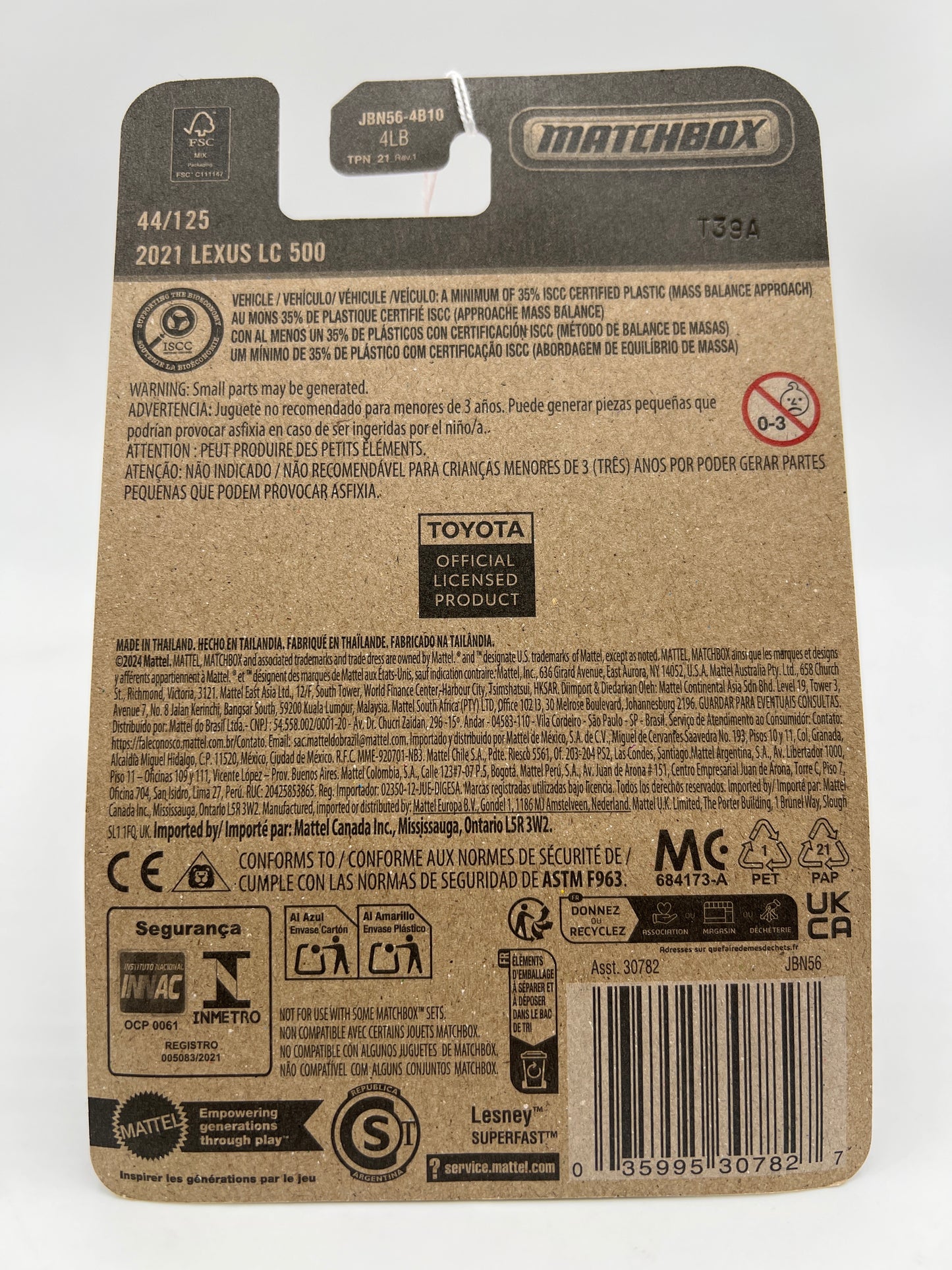 2025 Matchbox #44 2021 Lexus LC 500 Red 213M