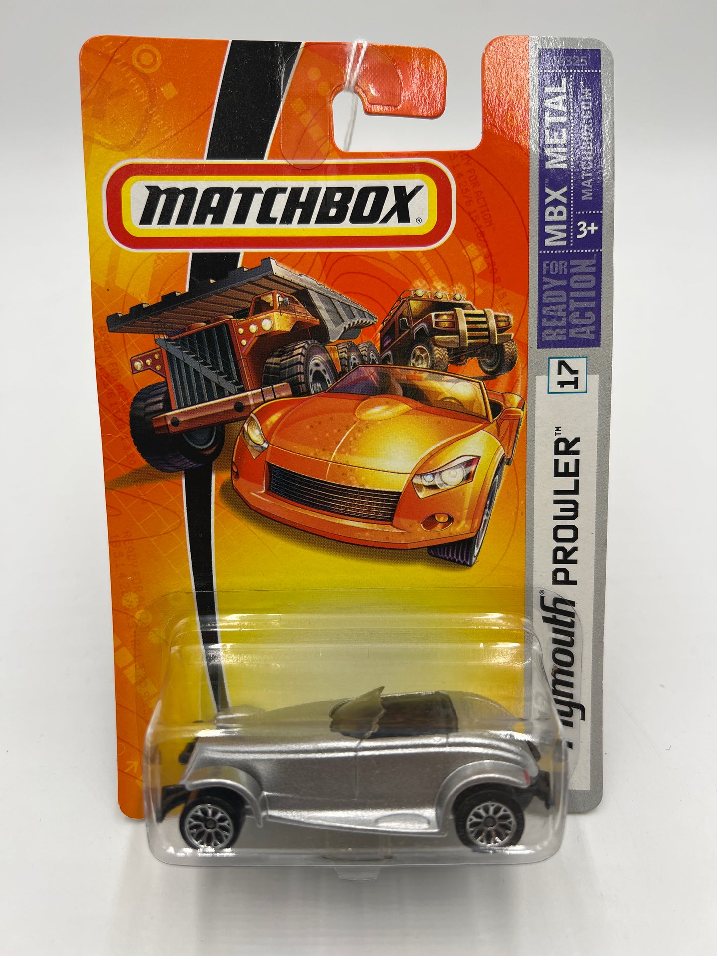 Matchbox #17 MBX Metal Plymouth Prowler Silver  208F