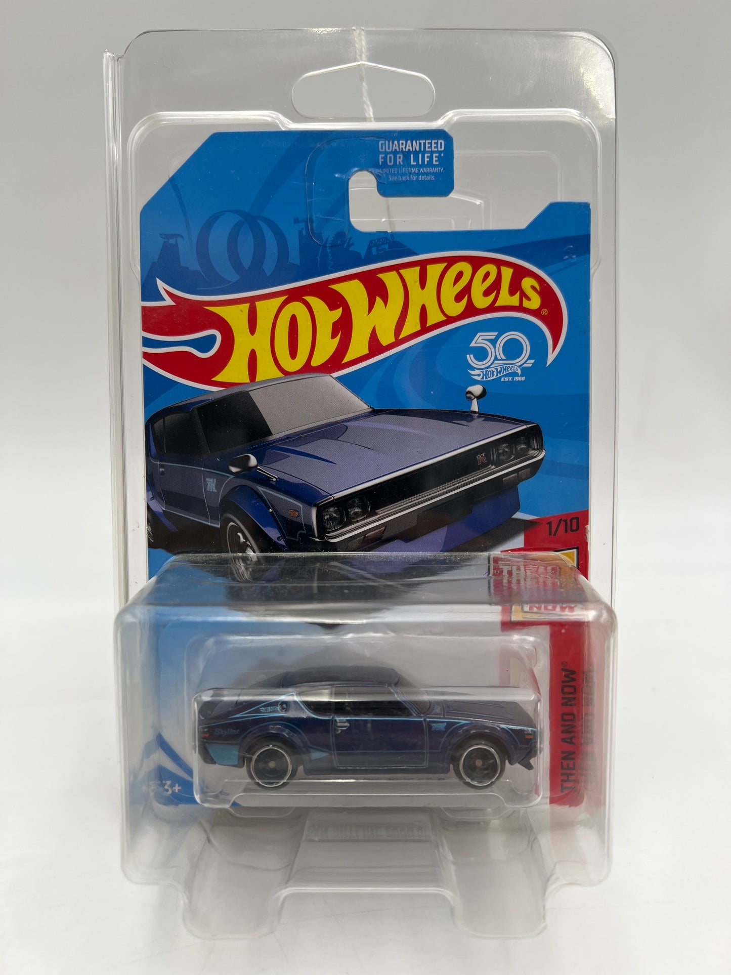 2018 Hot Wheels Super Treasure Hunt Nissan Skyline 2000 GT-R Blue W/Protector