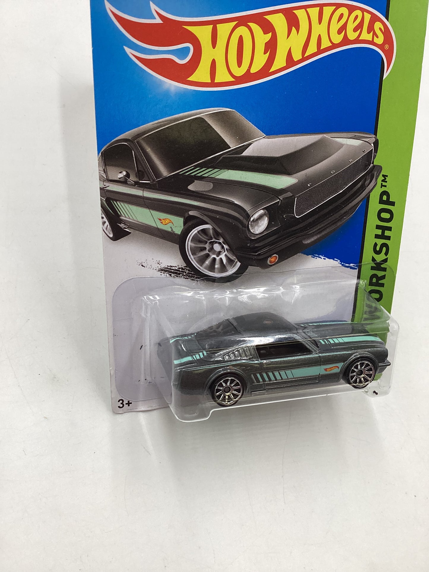 2015 Hot Wheels Workshop #242 65 Mustang 2+2 Fastback Silver 25H