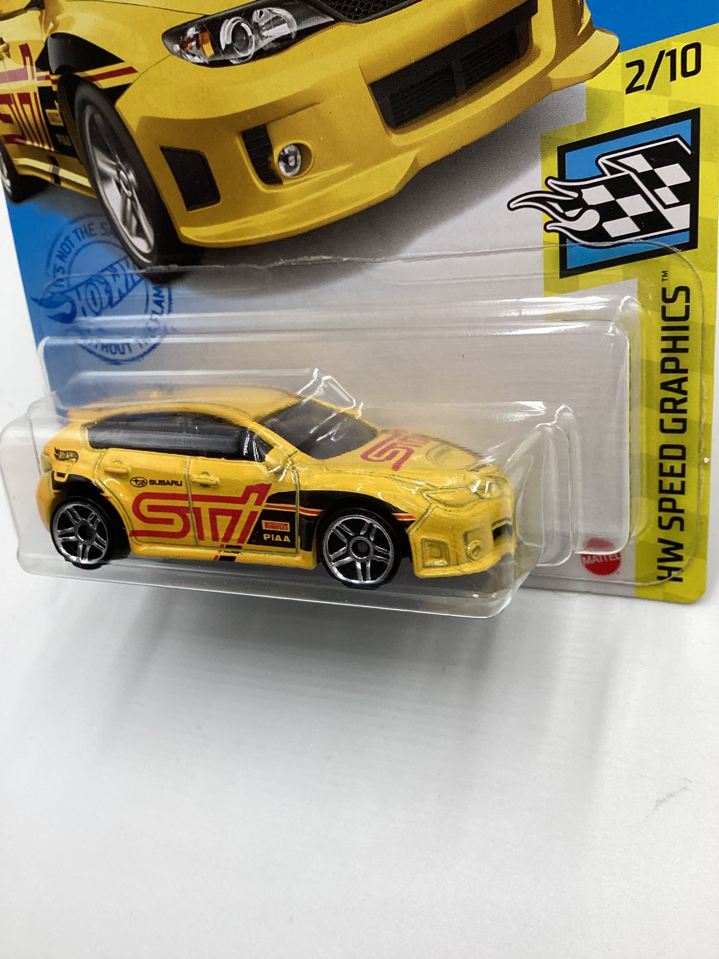 2021 Hot Wheels #68 Subaru WRX STI Yellow 89i