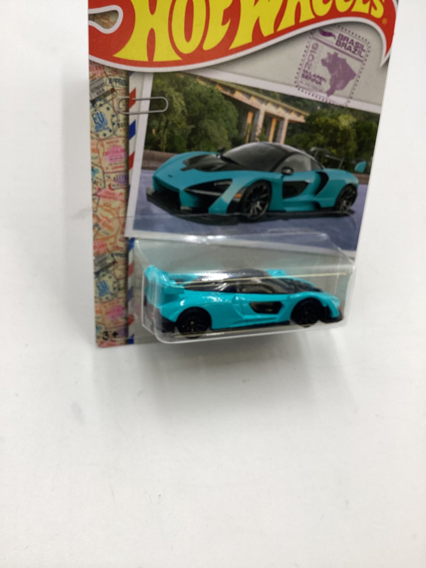 Hot Wheels Walmart Exclusive World Class Racers #1 McLaren Senna Light Blue 151F