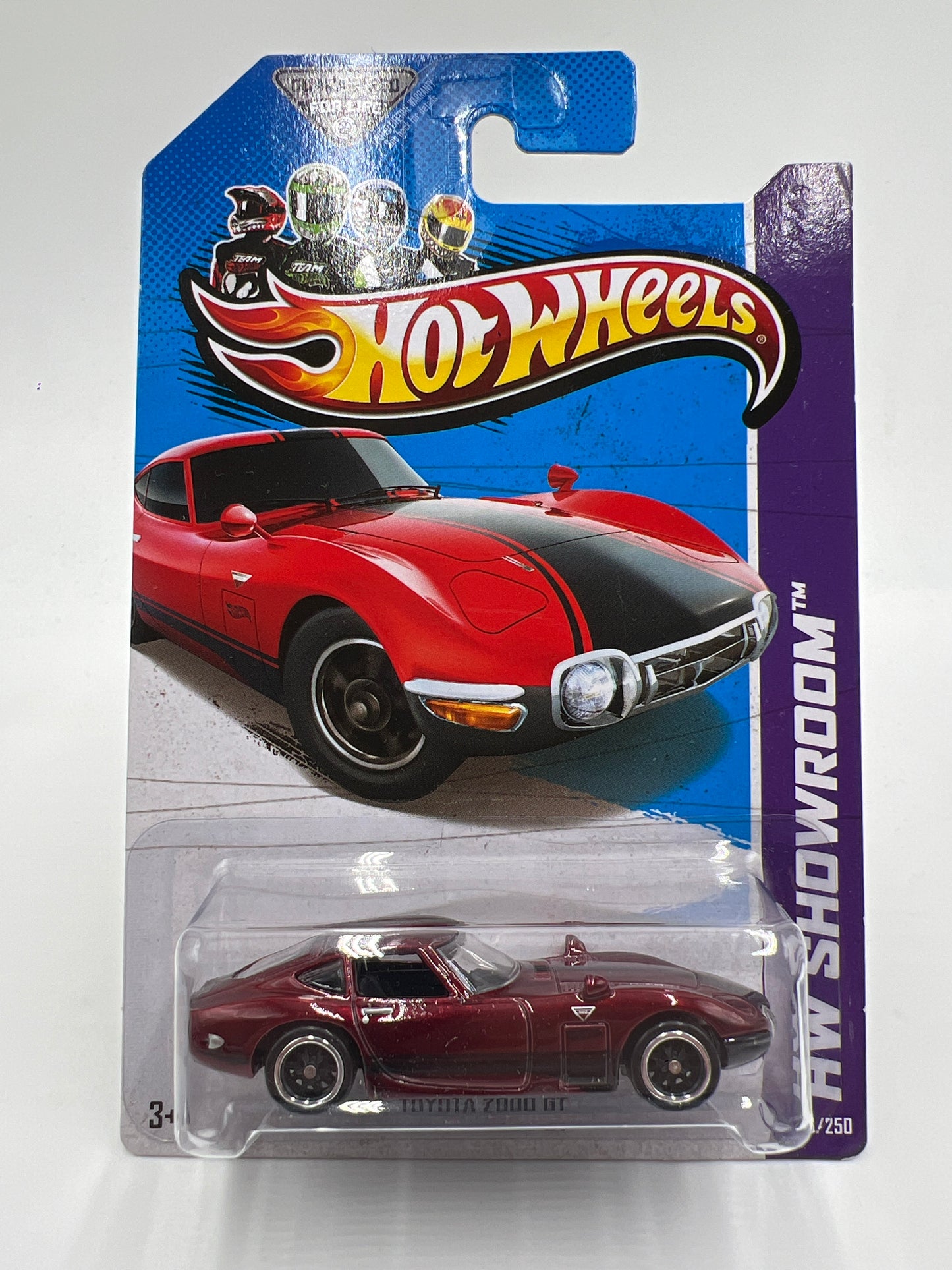 2013 Hot Wheels Super Treasure Hunt #176 Toyota 2000 GT Red W/Protector