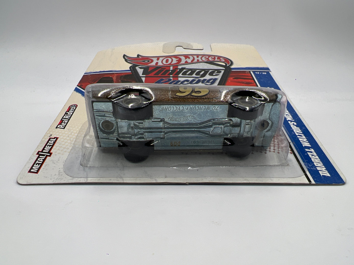 Hot Wheels Premium Vintage Racing #13 Darrell Waltrips Mercury Cyclone Brown W/Protector