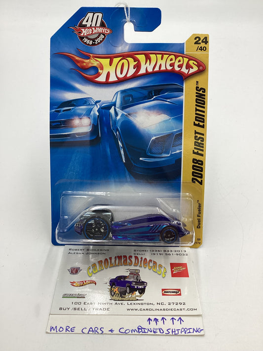 2008 Hot Wheels New Models #24 Duel Fueler Blue BB6