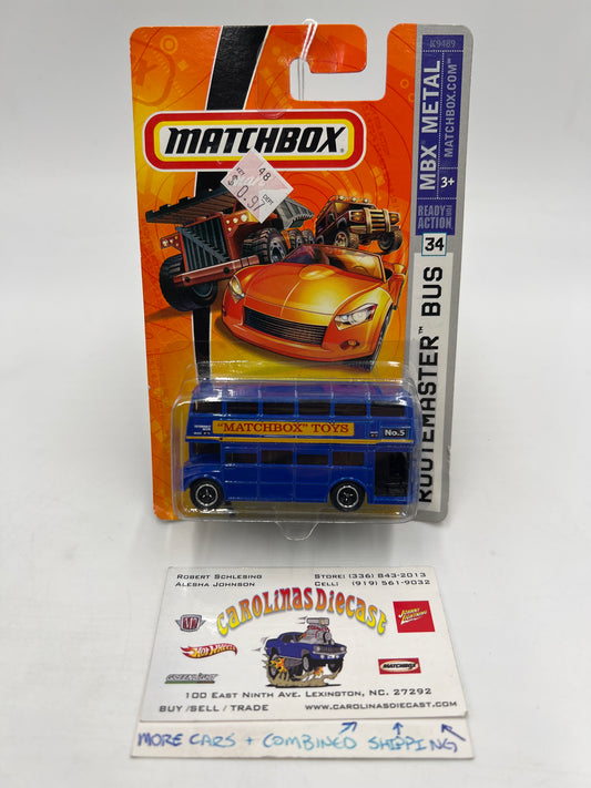 Matchbox MBX Metal #34 Routemaster Bus Blue