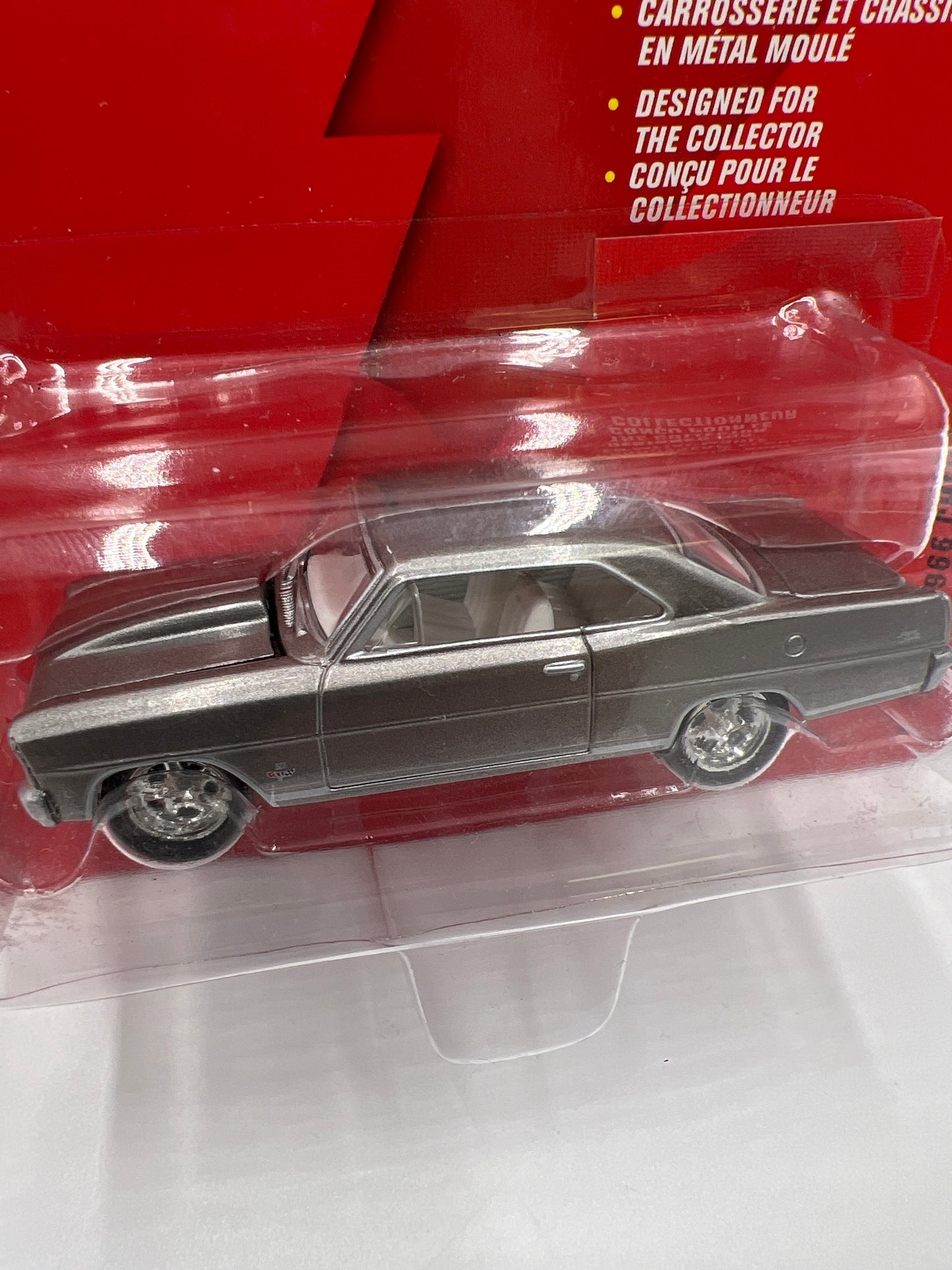 Johnny Lightning White Lightning Chase Chevy Thunder #27 1966 Chevy Nova SS Silver