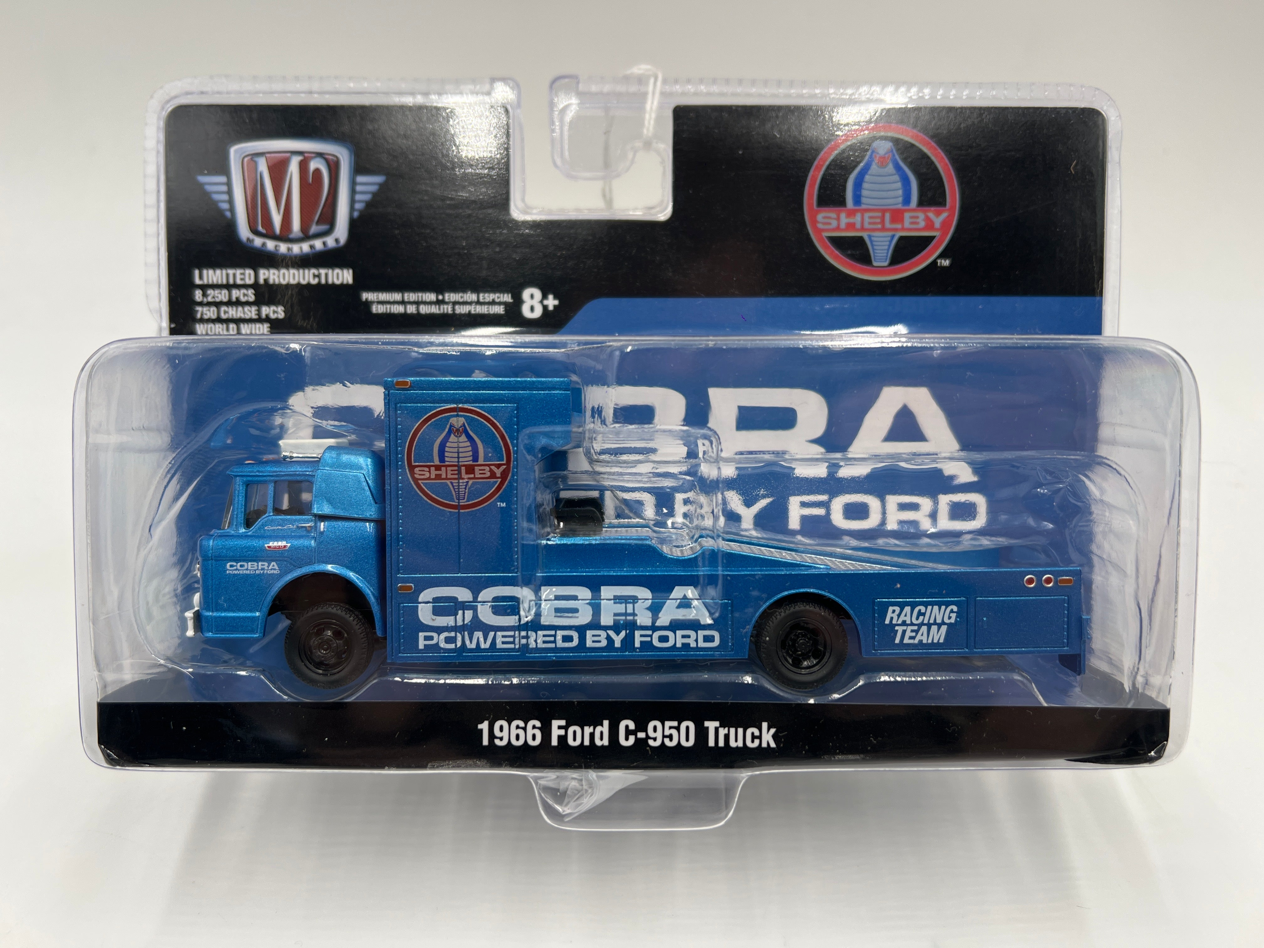 M2 Machines Ramp Truck Cobra Racing Team 1966 Ford C-950 Truck