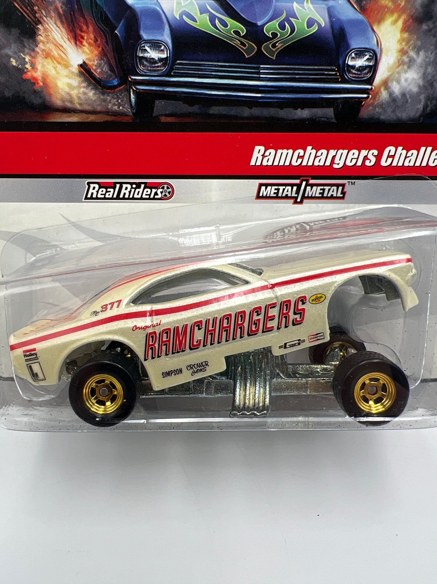 Hot Wheels Drag Strip Demons #3 Ramchargers Challenger W/Protector 2