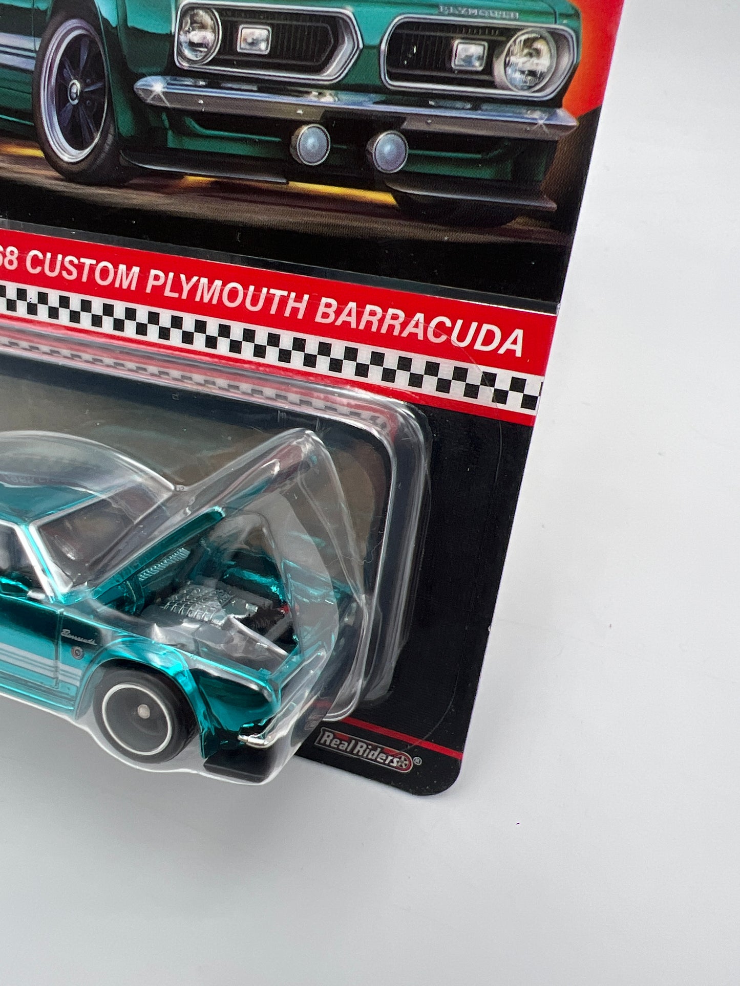 2024 Hot Wheels RLC 1968 Custom Plymouth Barracuda Light Blue W/Protector