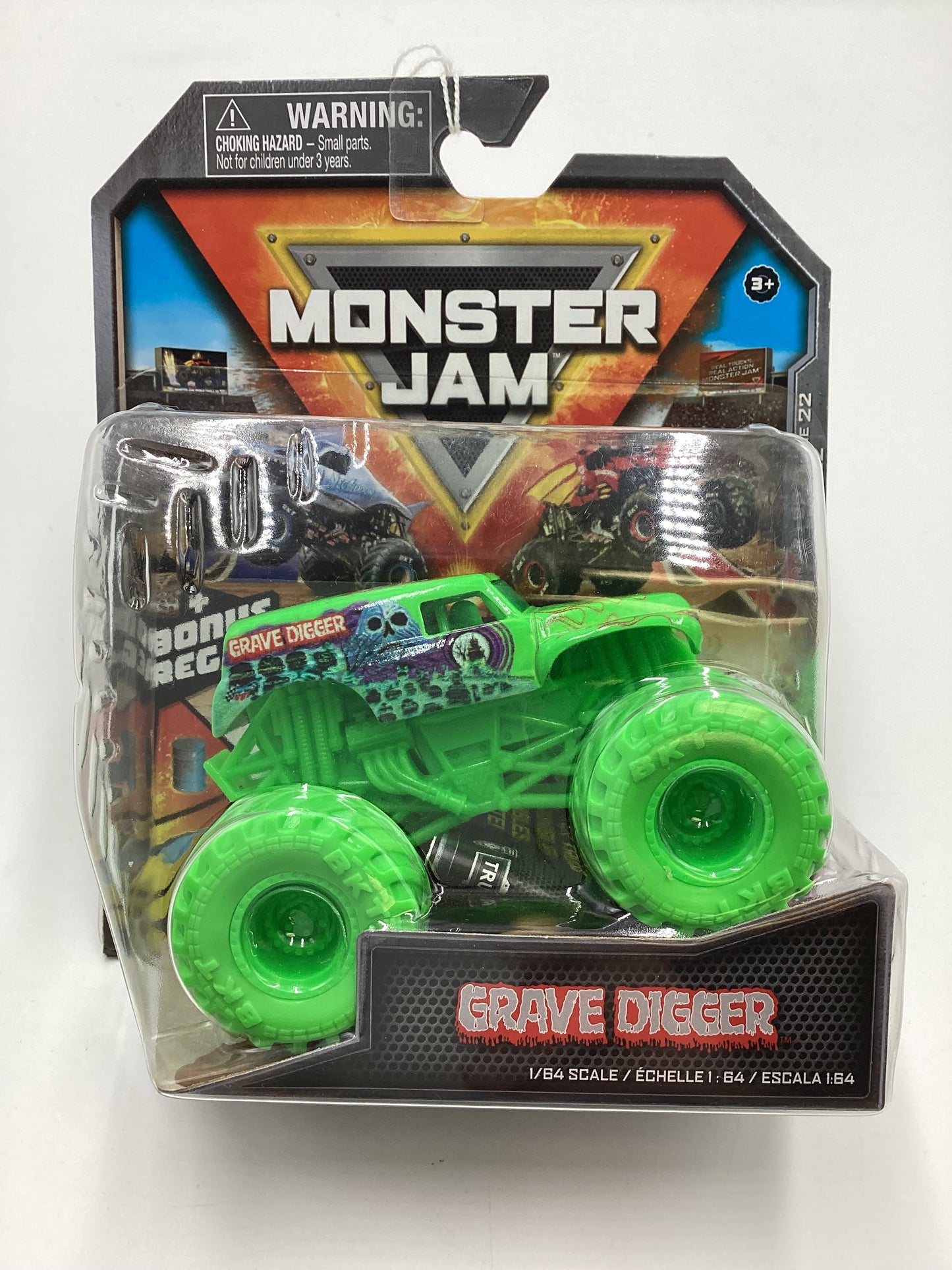 2022 Monster Jam Series 22 Grave Digger Green W/Green Wheels 124D