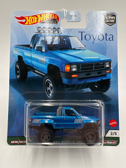 Hot Wheels Premium Toyota #2 87 Toyota Pickup Truck Blue W/Protector