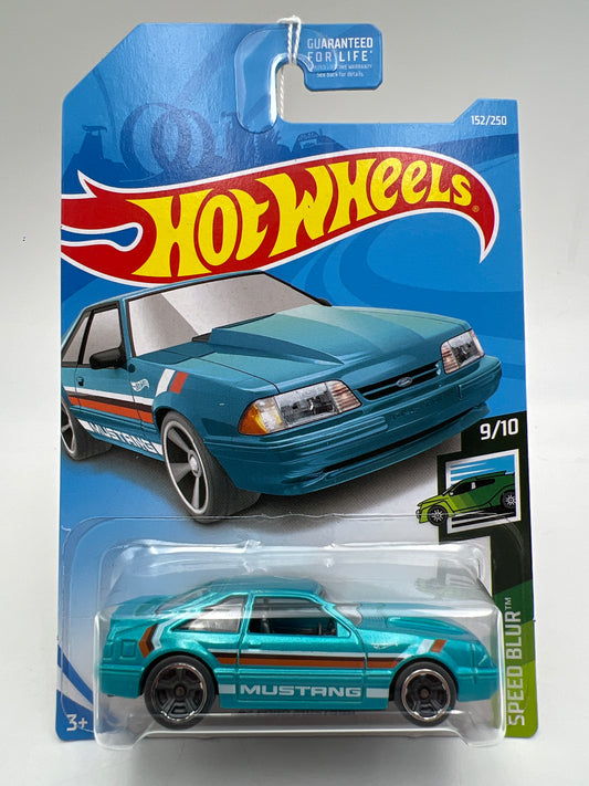 2019 Hot Wheels #152 92 Ford Mustang Blue 19D