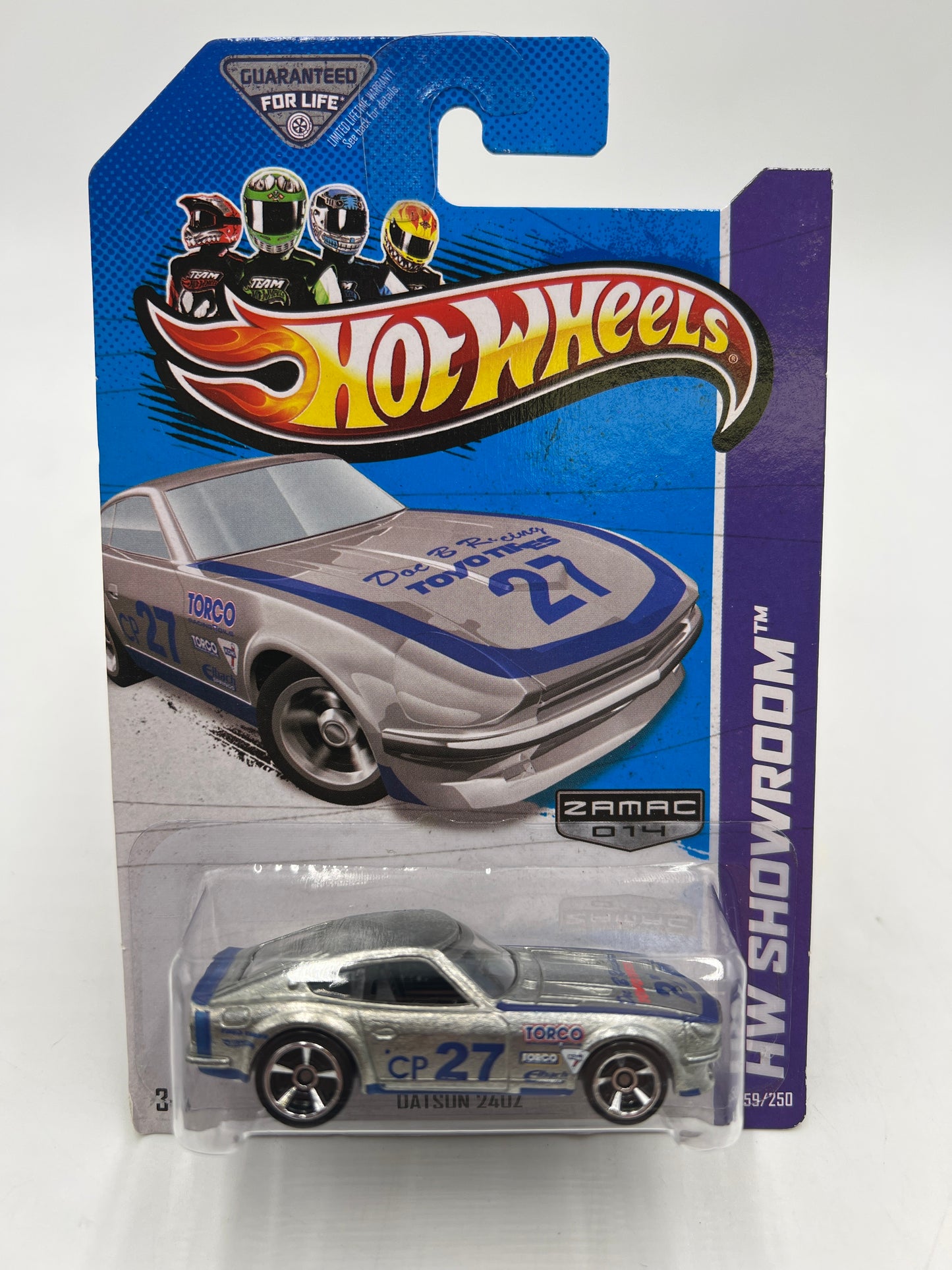 2013 Hot Wheels Showroom #159 Zamac Datsun 240Z Red Hood Letter Variation HTF W/Protector