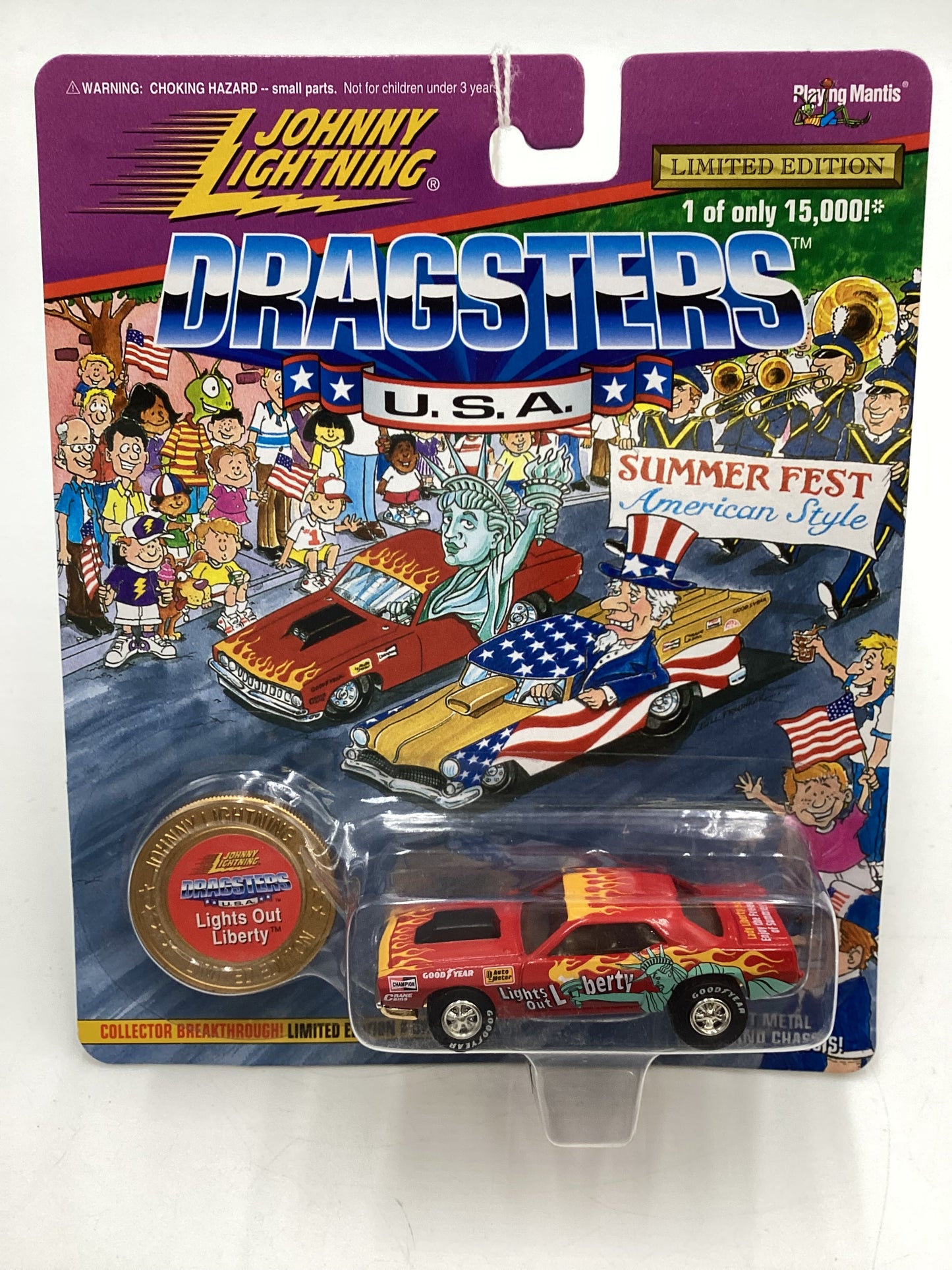 Johnny Lightning Dragsters U.S.A #3040/15000 Lights Out Liberty Red 186D