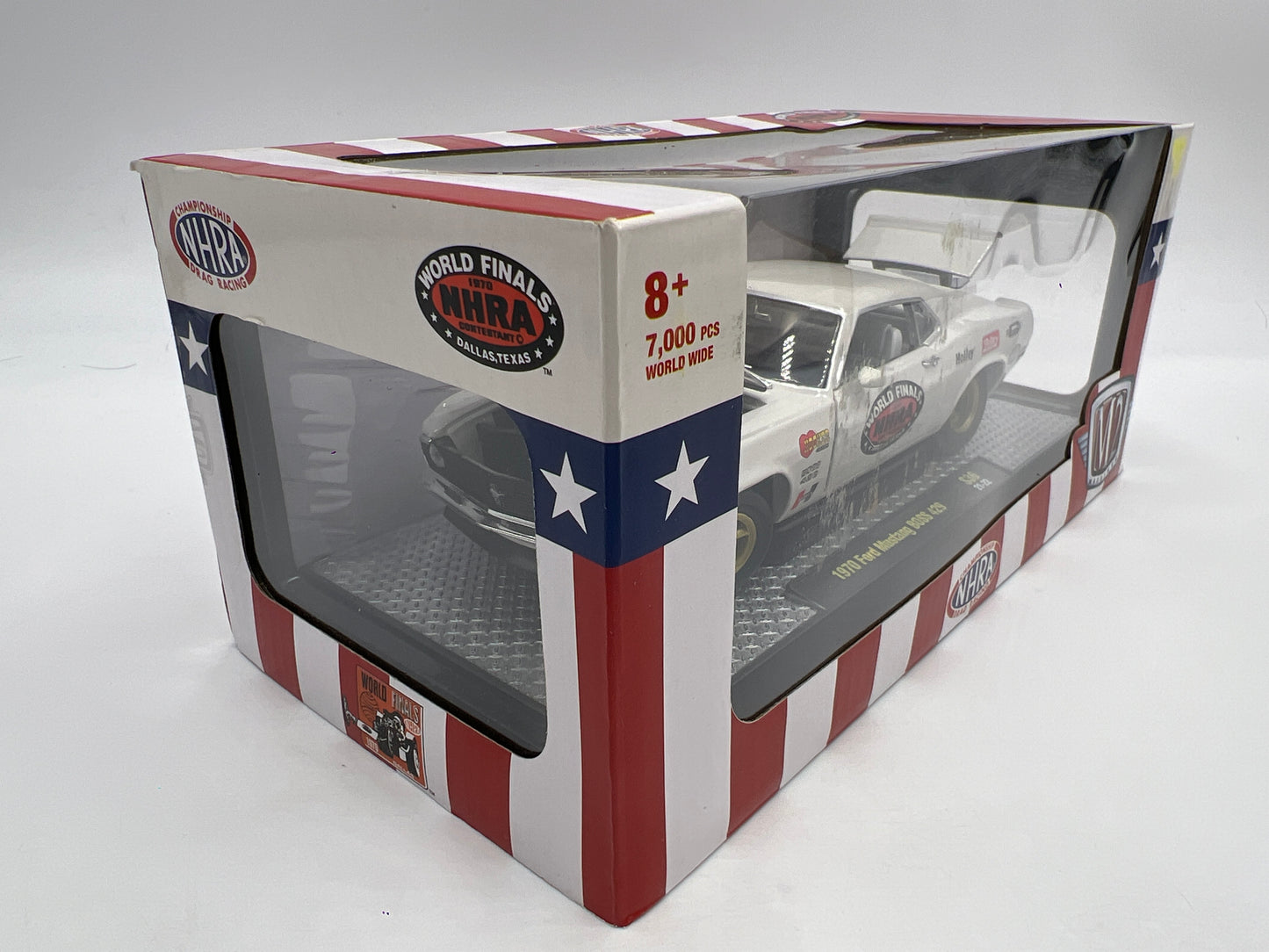 M2 Machines 1/24 NHRA 1970 Ford Mustang Boss 429 White S36