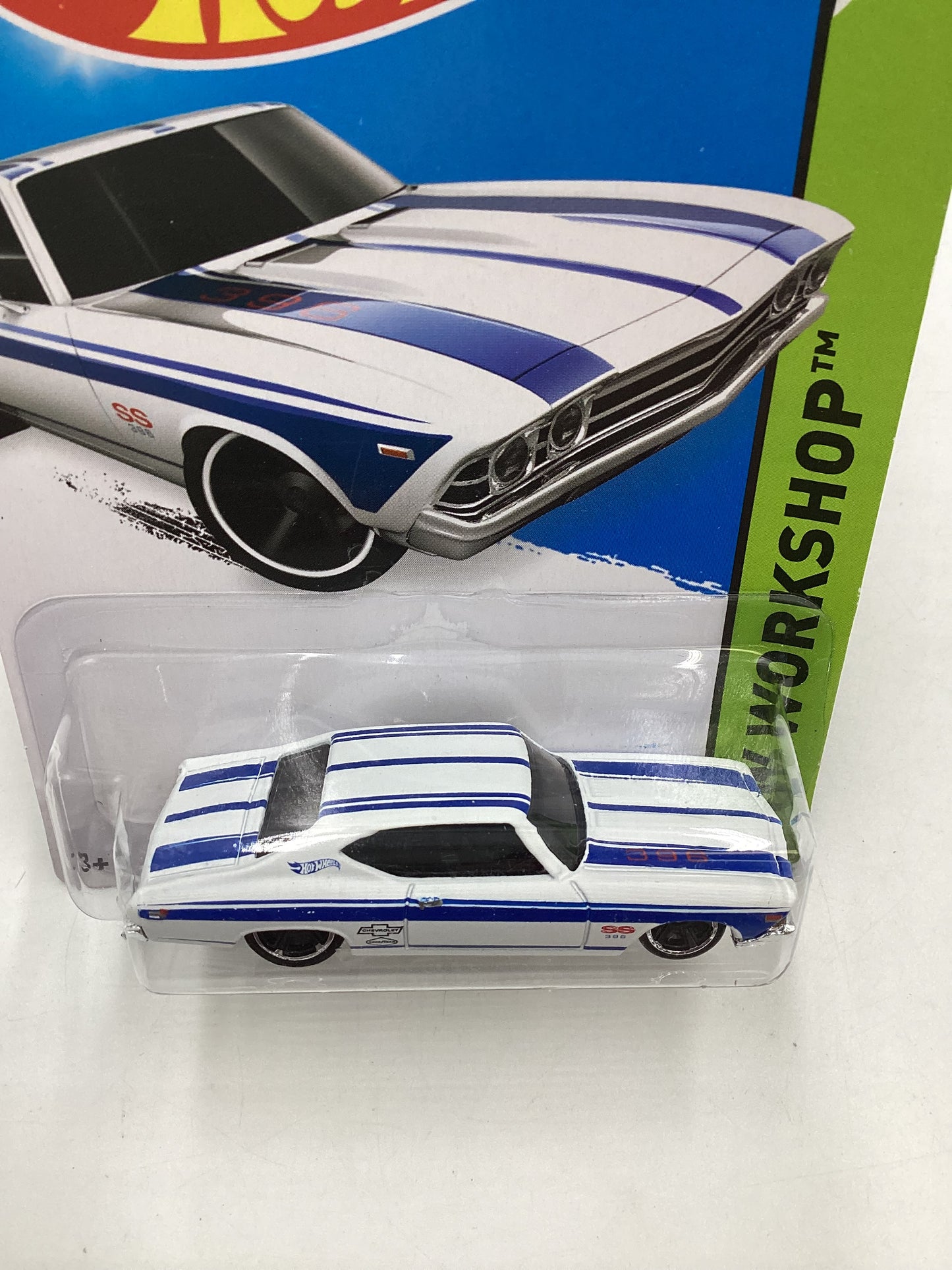 2015 Hot Wheels Workshop #231 69 Chevelle SS 396 White 5G