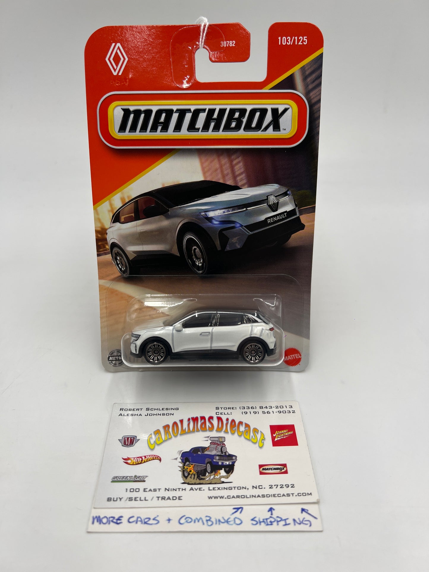 2025 Matchbox #103 2022 Renault Megane White 216C