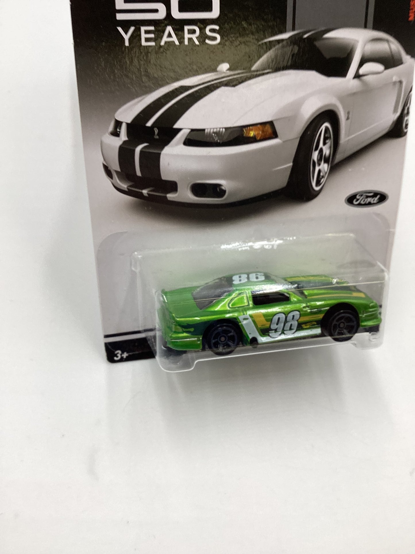 Hot Wheels Mustang 50 Years #5 03 Ford Mustang Cobra Green 153D