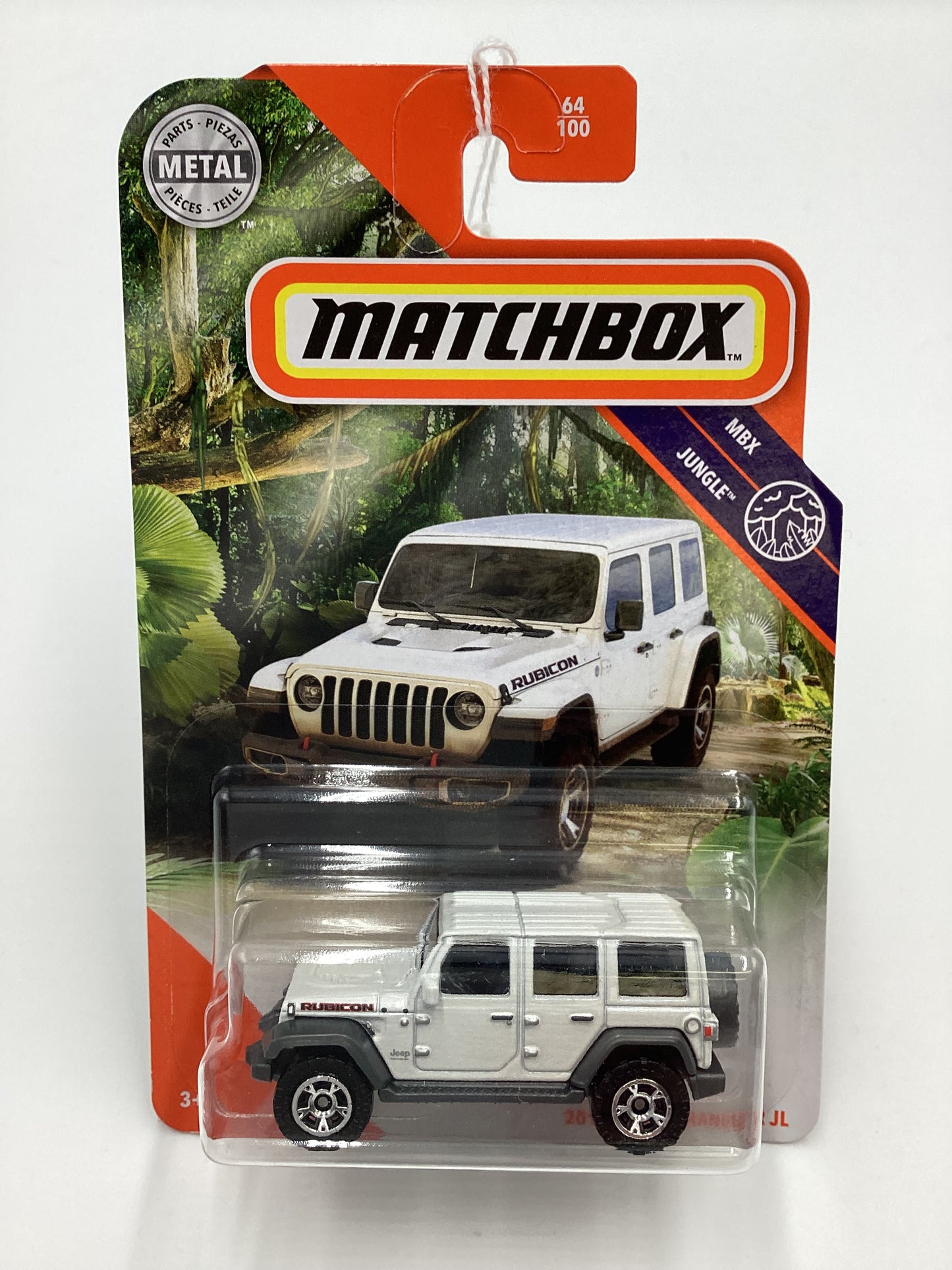 2019 Matchbox #64 2018 Jeep Wrangler JL White (SR)