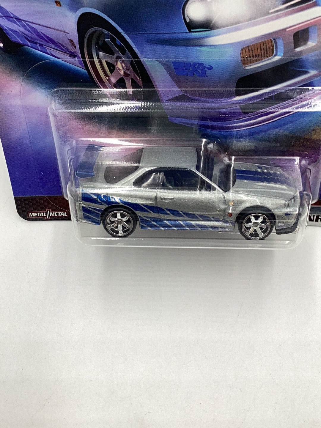 Hot Wheels fast and furious fast imports #1 nissan skyline gt-R bnr34 with protector