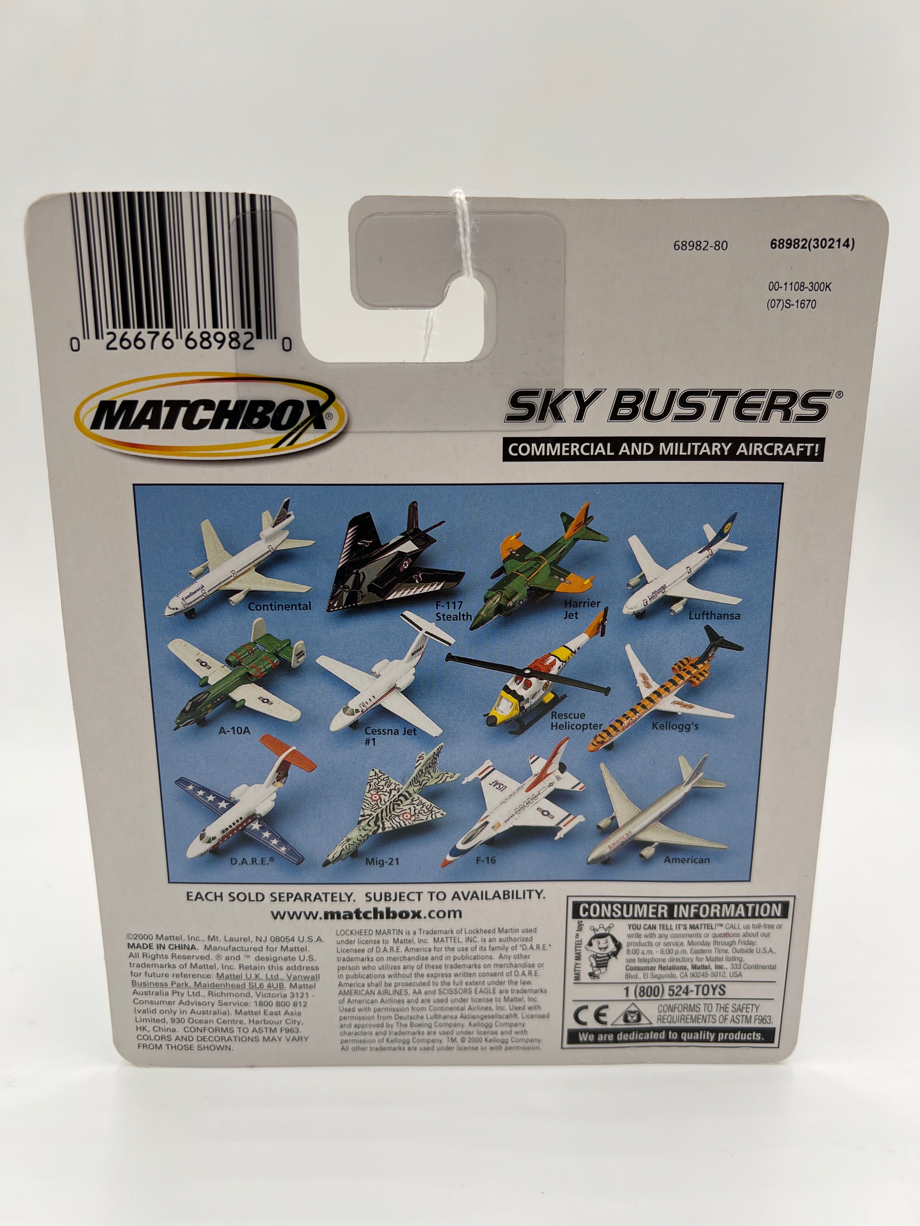 ガチャピン美品V8SV10スティック&ハンディ28分45秒稼働　MAX4分 Matchbox Sky Busters DC-10 Continental #2 WW3 – carolinasdiecast