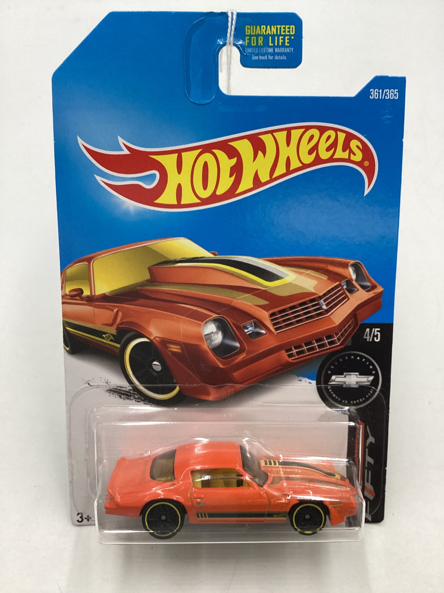 2017 Hot wheels #361 Orange 81 Camaro 14H