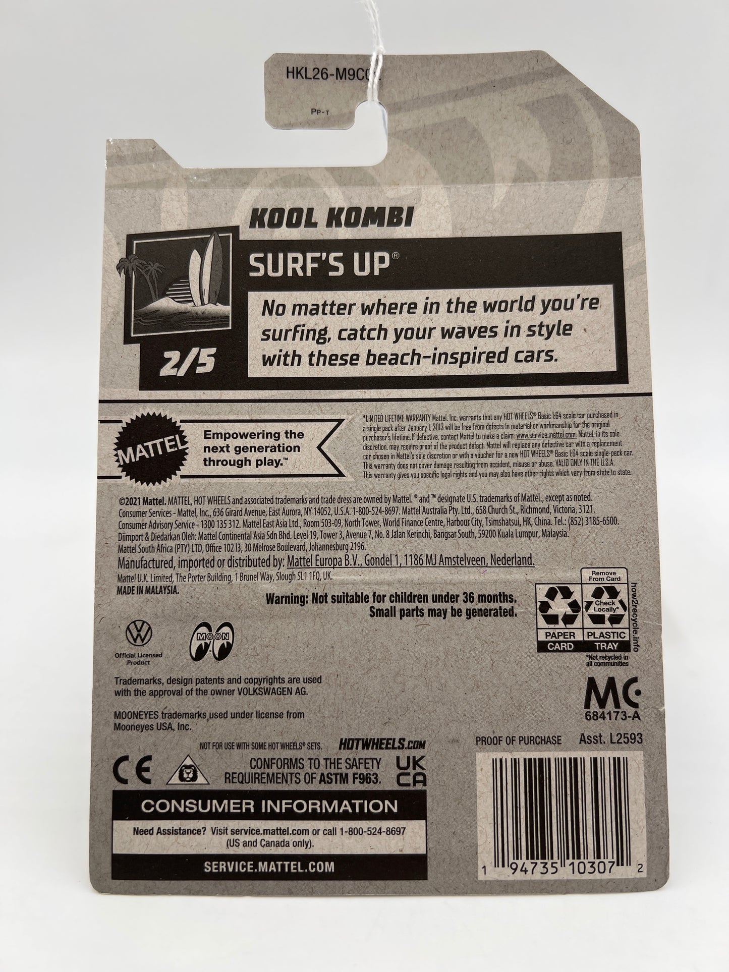 2023 Hot Wheels Walmart Exclusive Zamac 4 #49 Kool Kombi Mooneyes SR