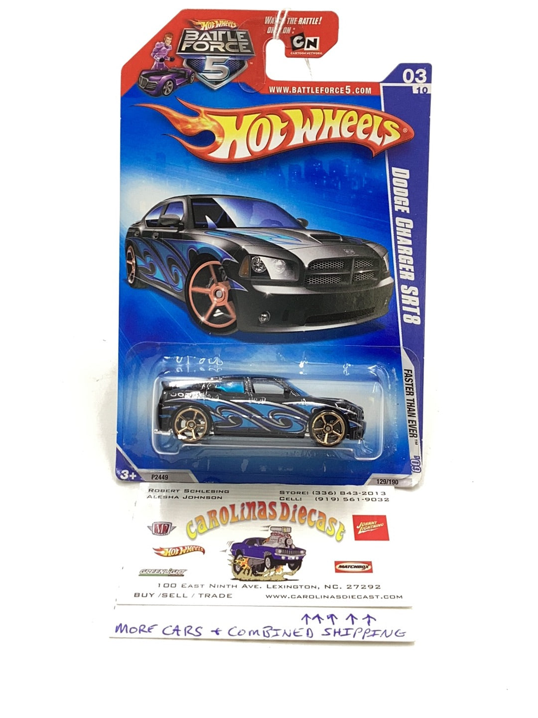 2009 Hot Wheels Faster Than Ever #129 Dodge Charger SRT8 40A