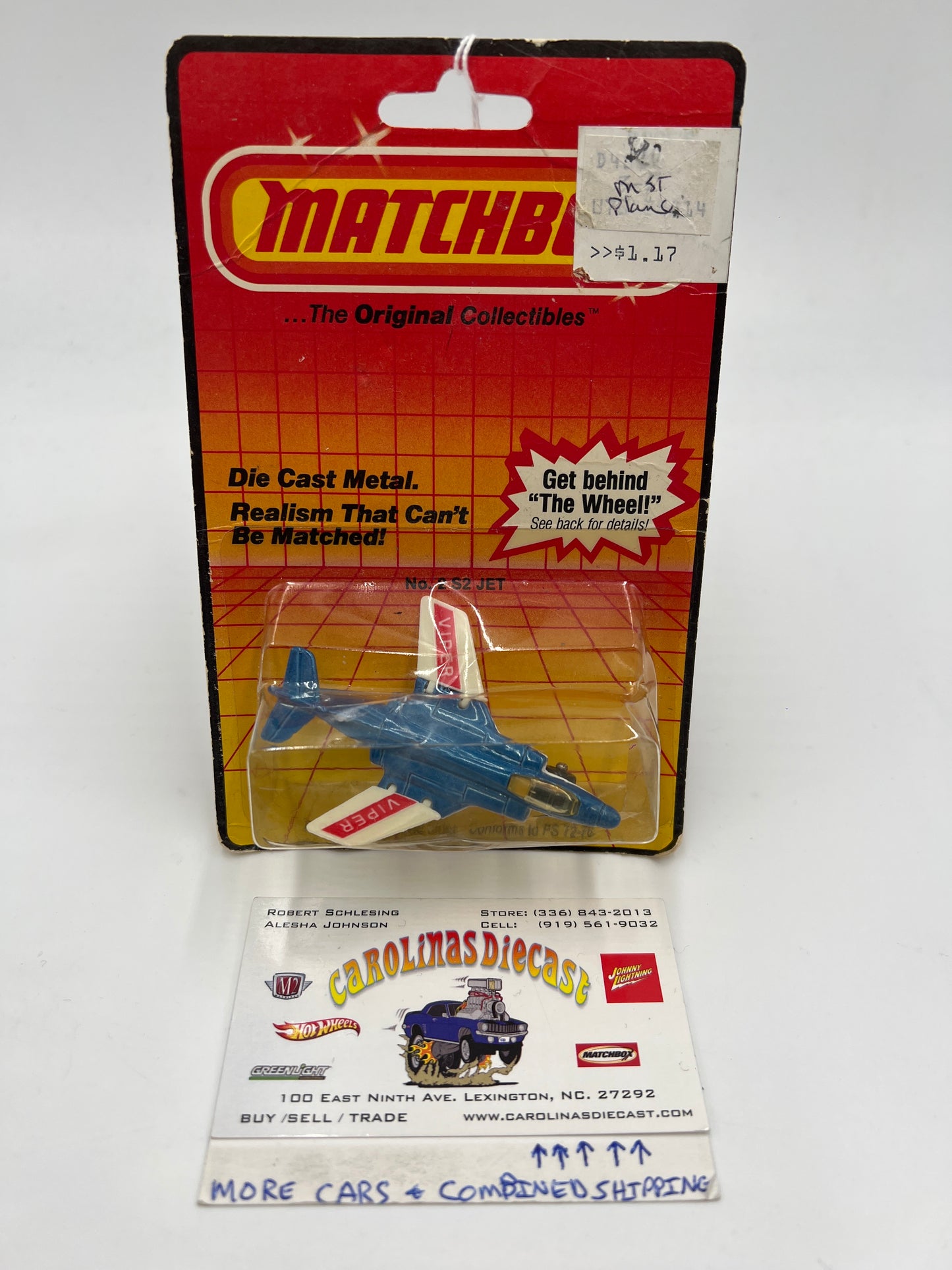 Matchbox #2 S2 Jet Viper (Card Not Perfect) VV3