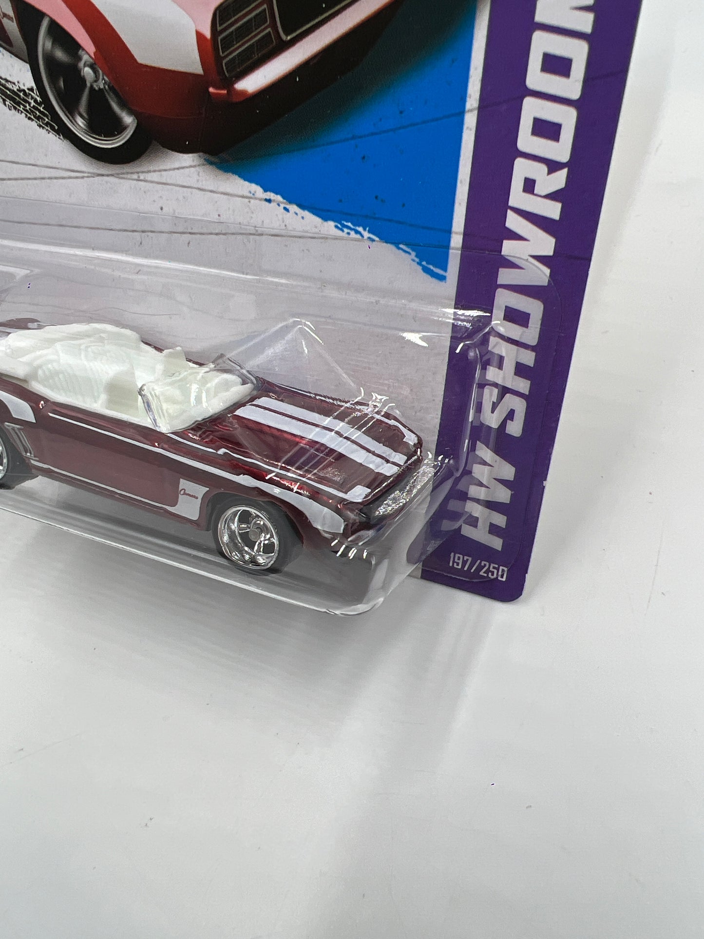 2013 Hot Wheels Super Treasure Hunt #197 69 Camaro Red W/ Protector