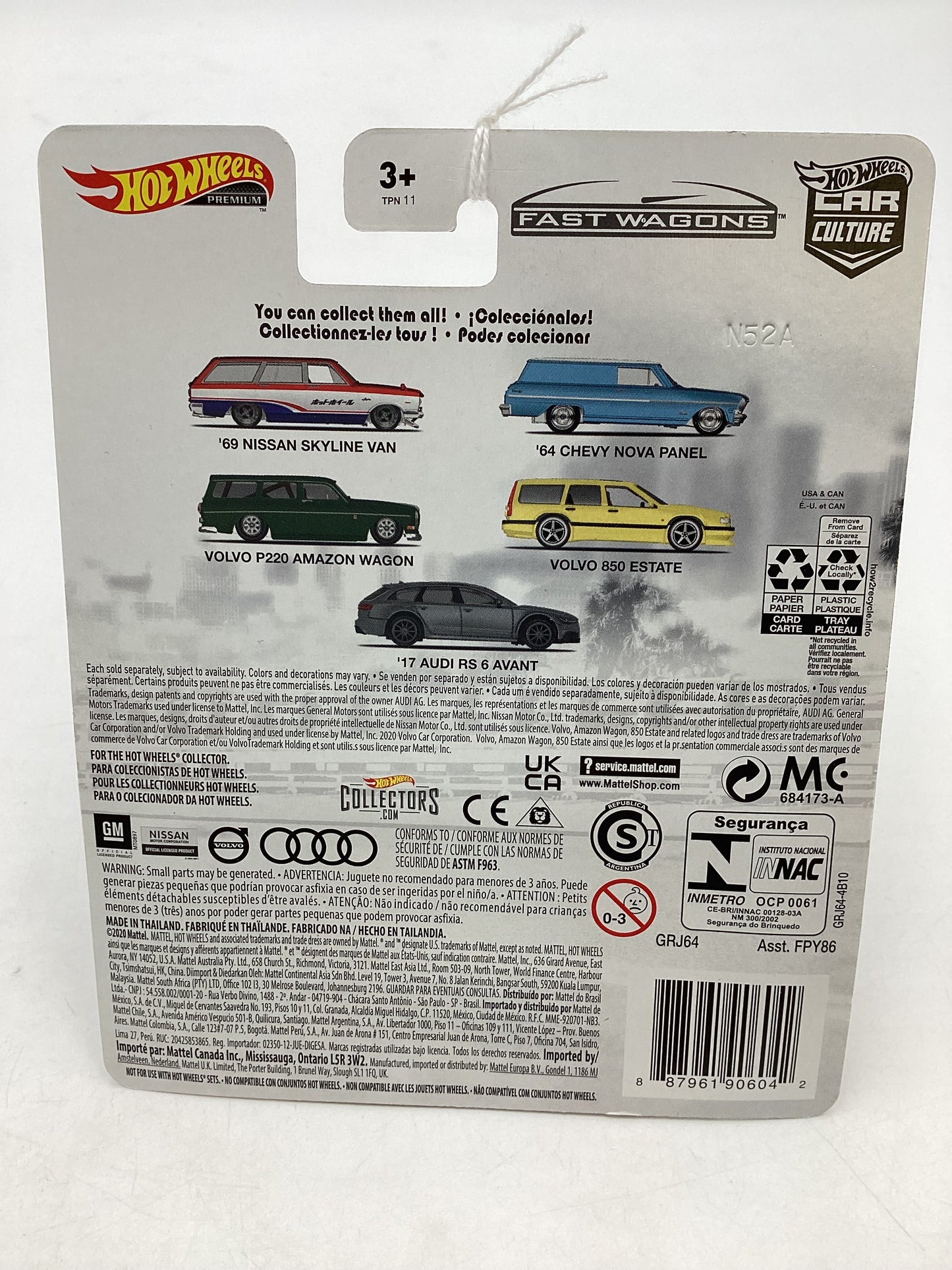 2021 Hot wheels Fast wagons 3/5 Volvo P220 Amazon Wagon 246J