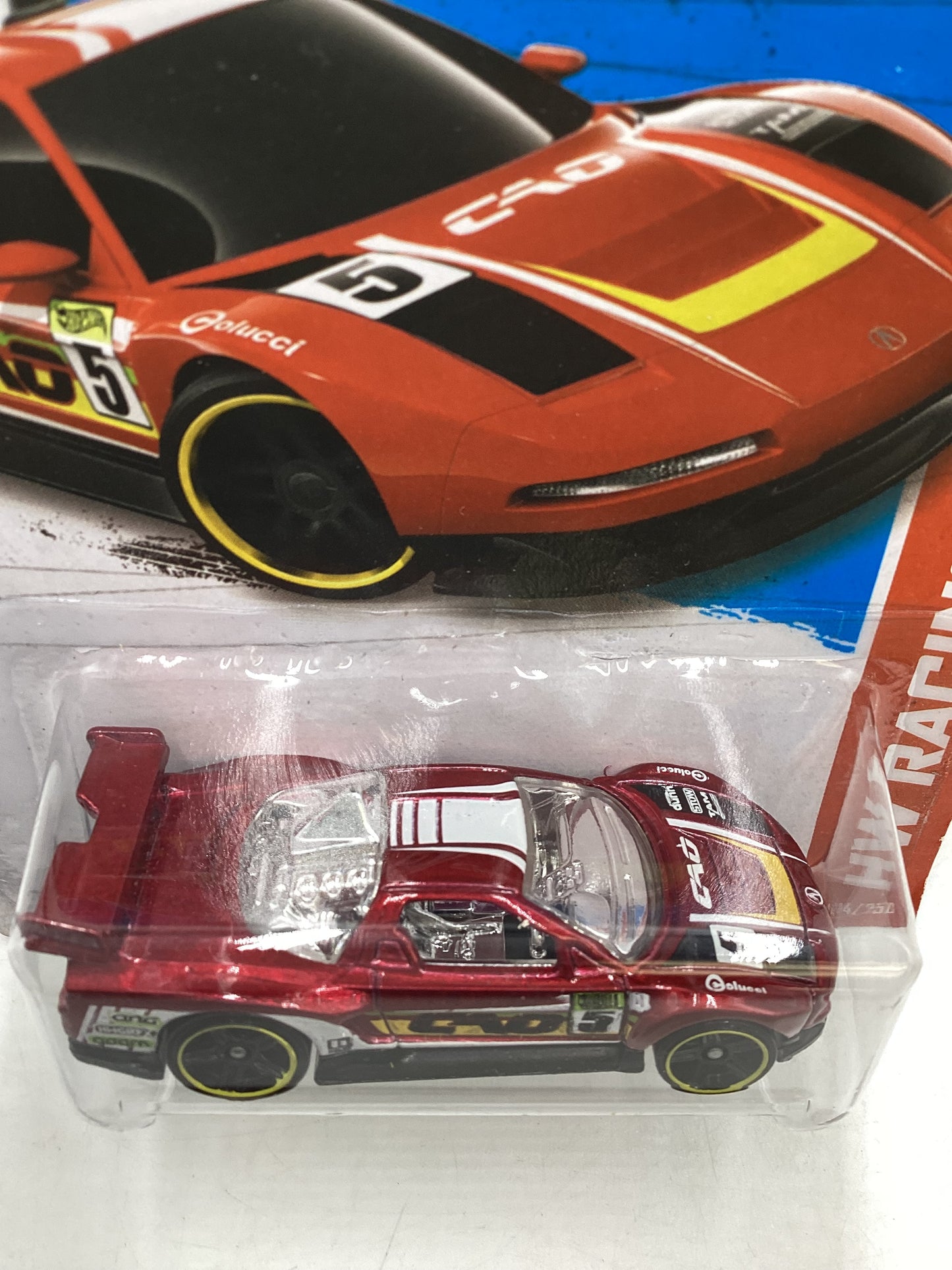 2013 Hot Wheels #114 Acura NSX Red 105A