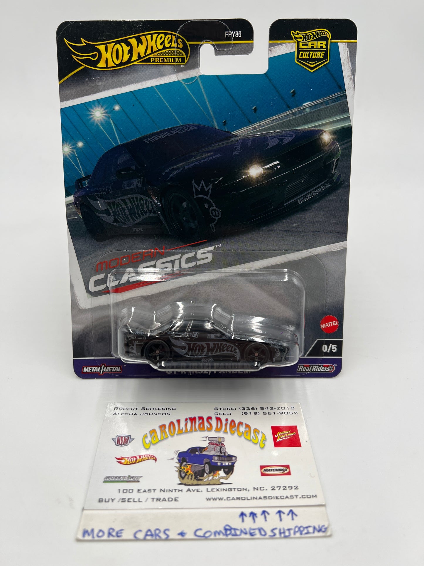 2024 HW Gold Label Premium Modern Classics #0/5 CHASE Nissan Skyline GT-R R32 Pandem Black W/Protector