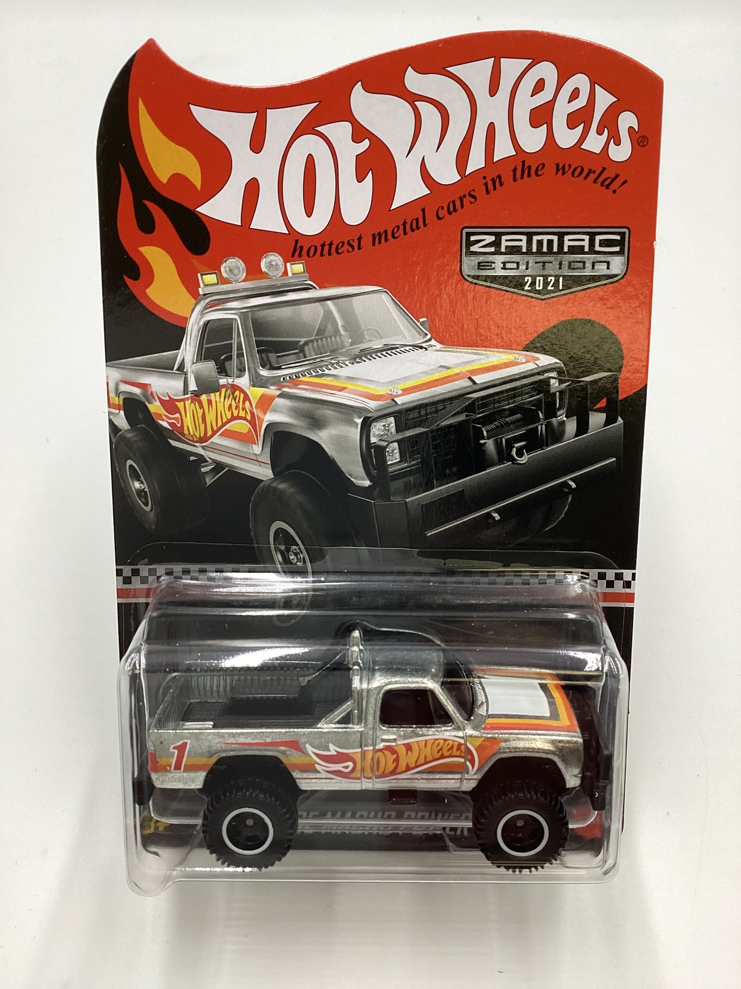 2021 Hot Wheels Collectors Edition Zamac Mail in #1 1980 Dodge Macho Power Wagon with protector