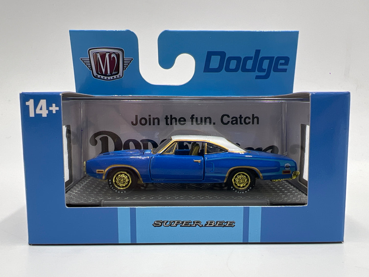 M2 Machines CHASE 1970 Dodge Super Bee 383 Blue R105