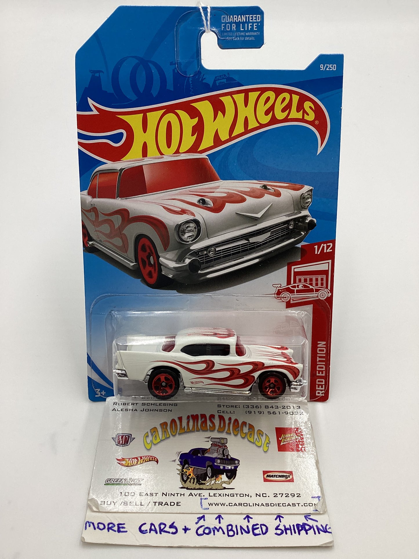 2019 Hot Wheels #9 57 Chevy Red Edition